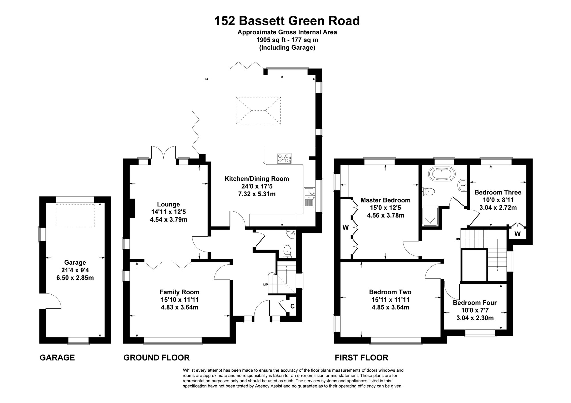 152 Bassett Green Road, Southampton floorplan
