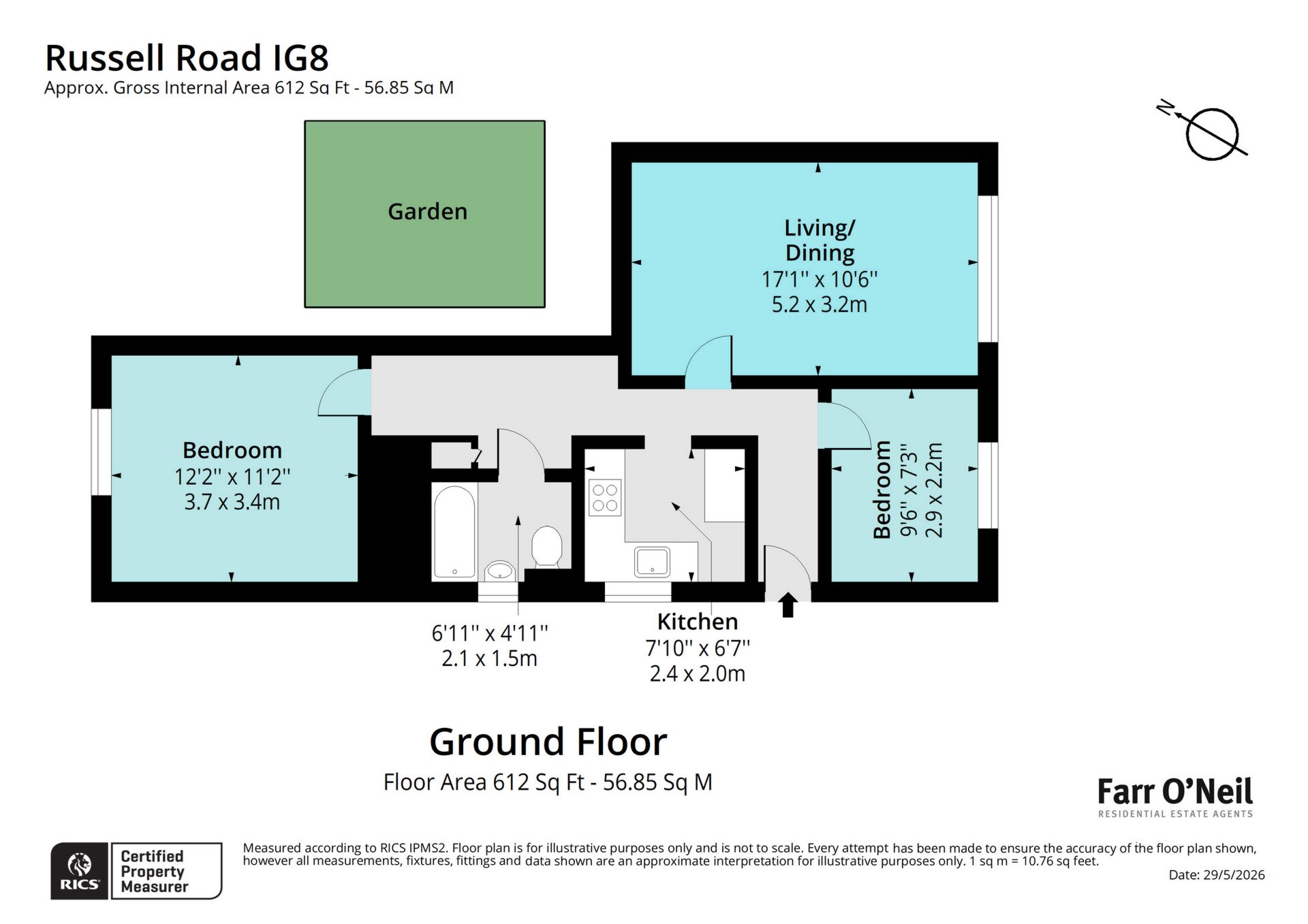 81b, Russell Road, Buckhurst Hill floorplan