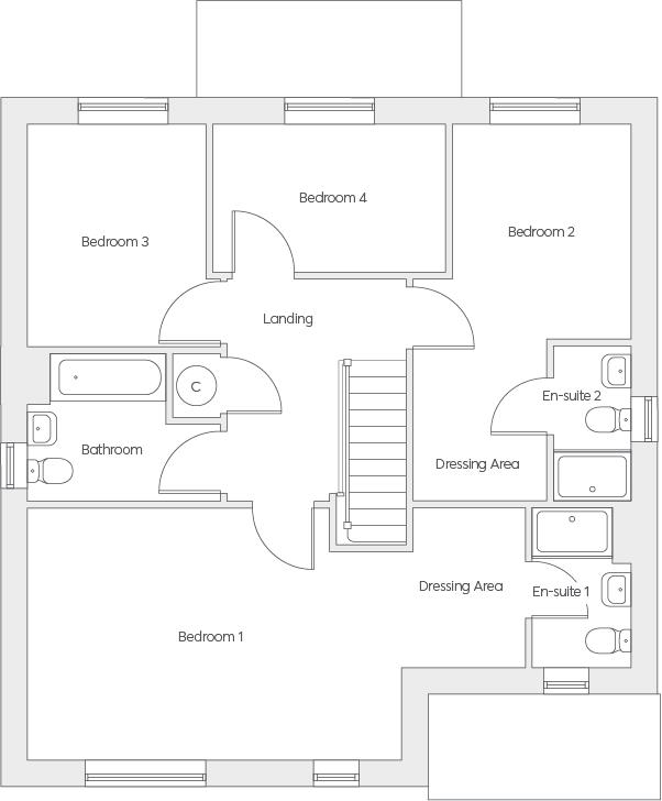 192, Delves Lane, Consett floorplan