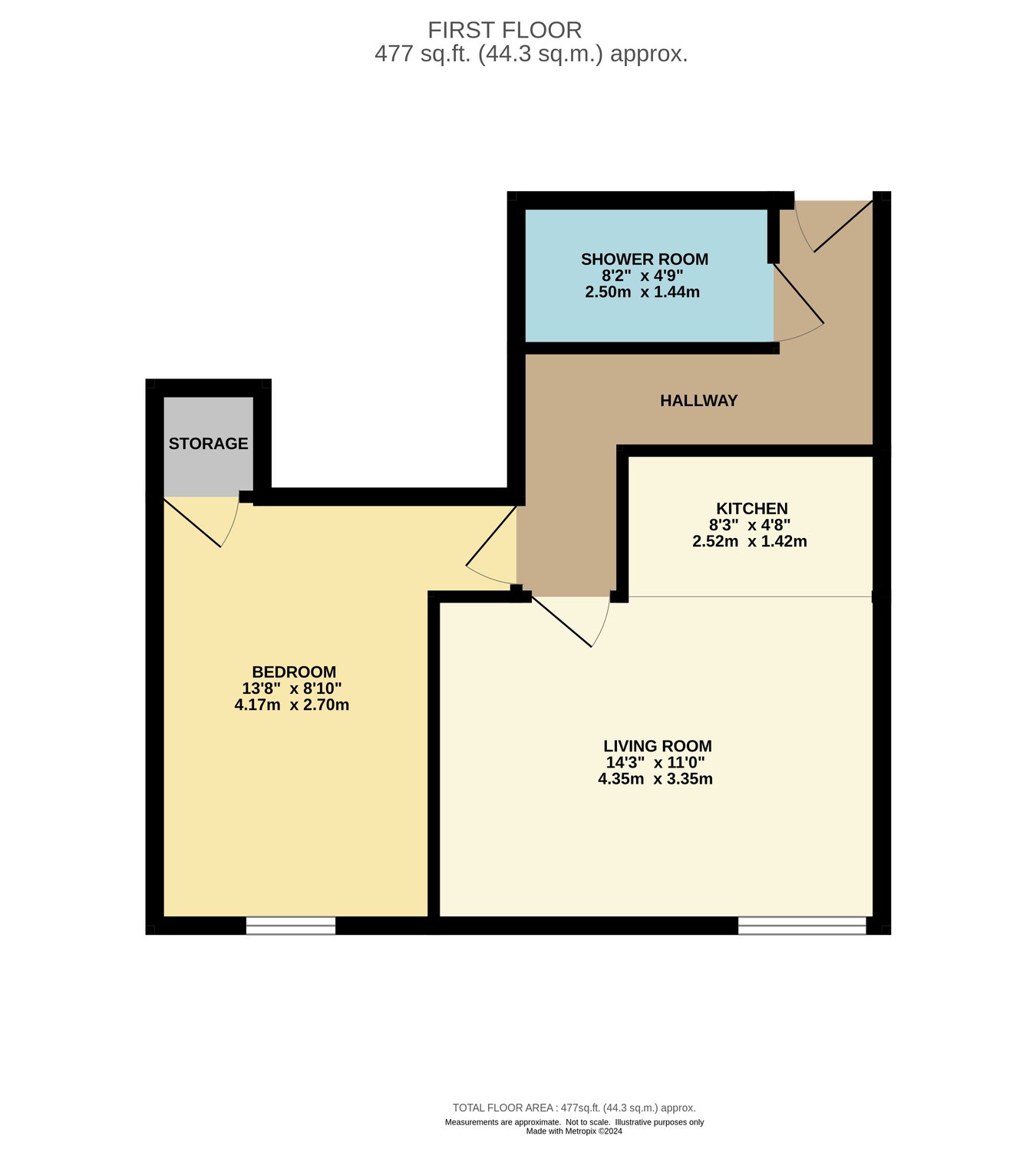 Eastbrook Riverside Apartments, Crown Mead, Wimborne floorplan