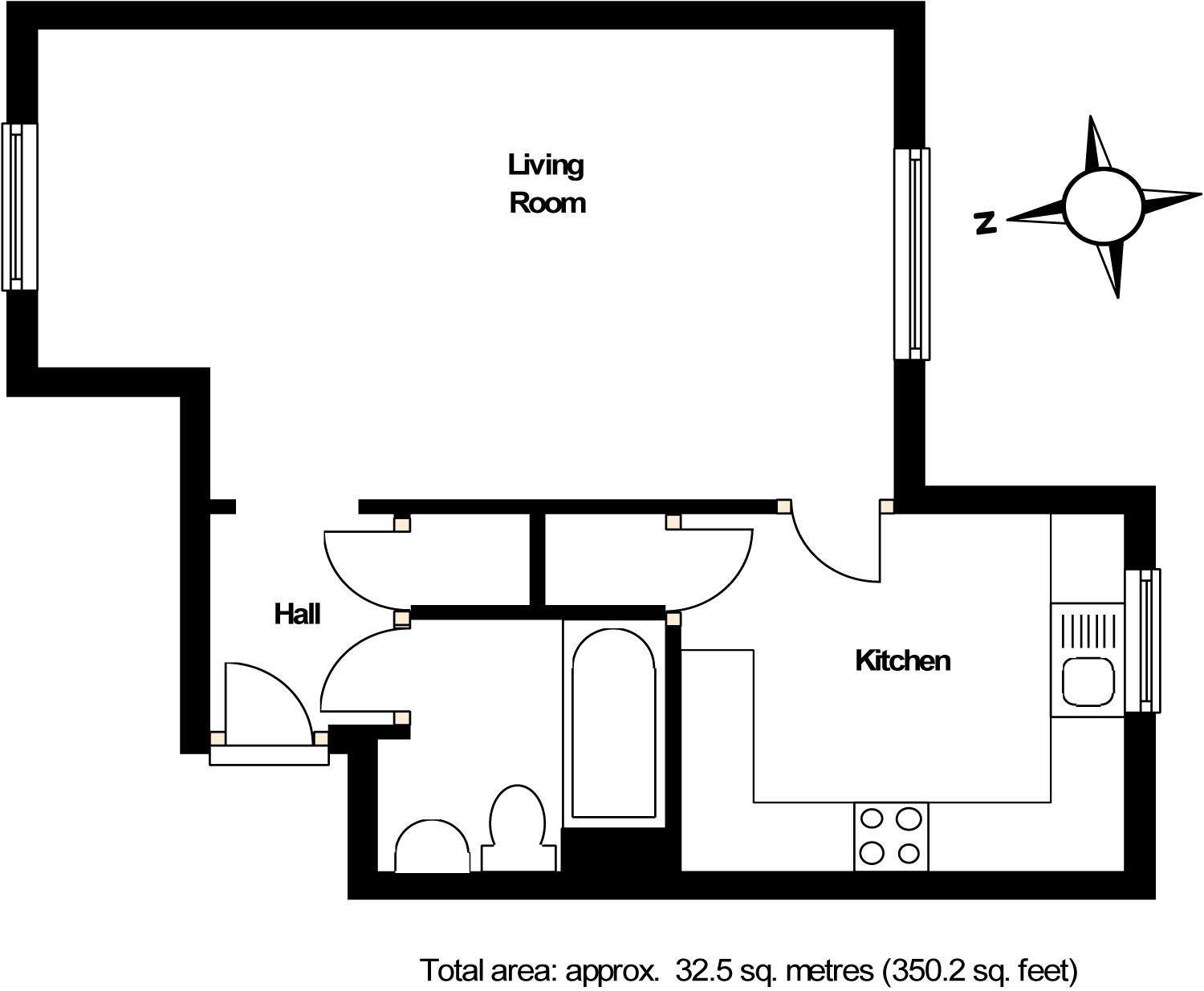 153, Inkerman Road, Woking floorplan