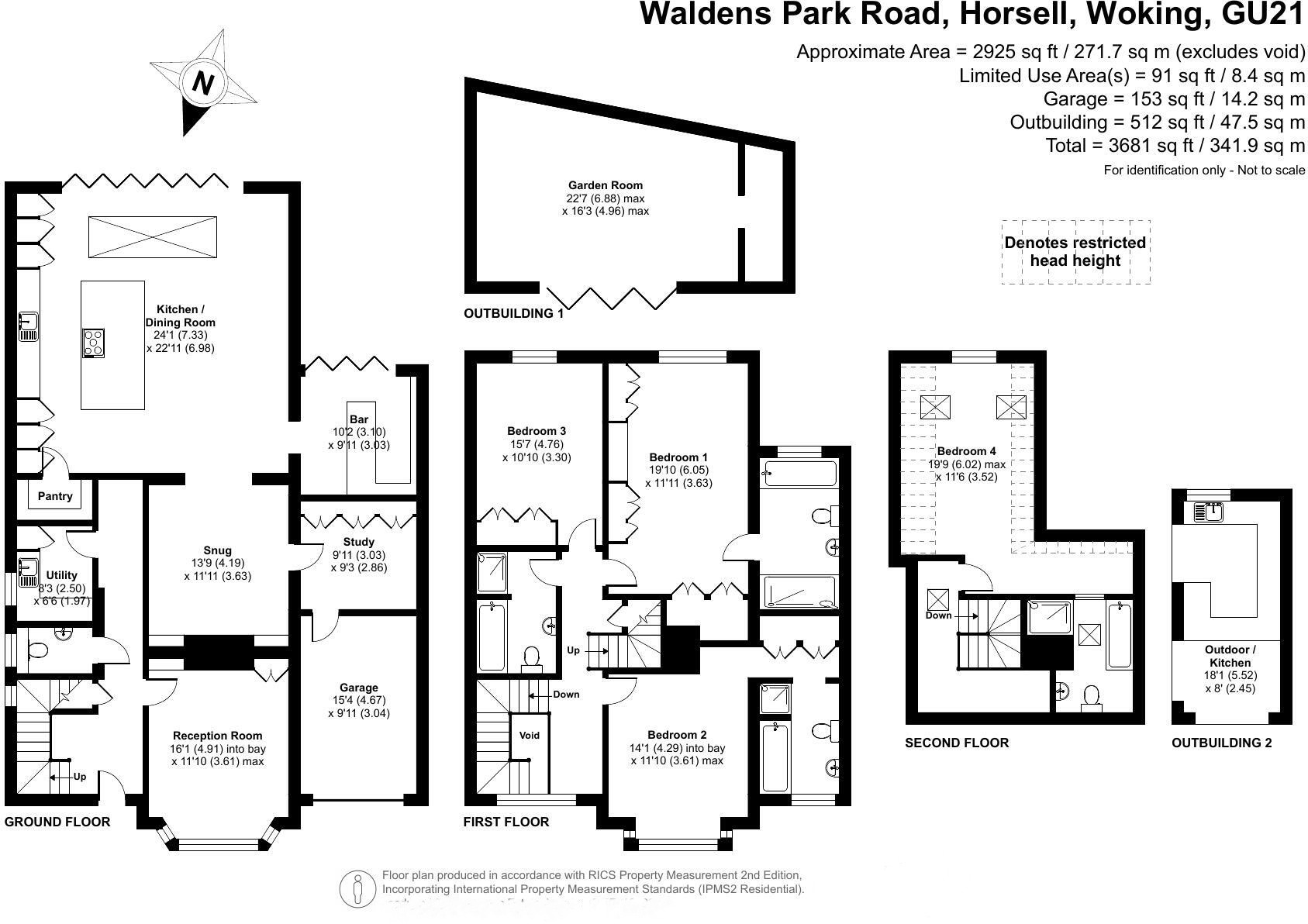 38 Waldens Park Road, Horsell, Woking floorplan