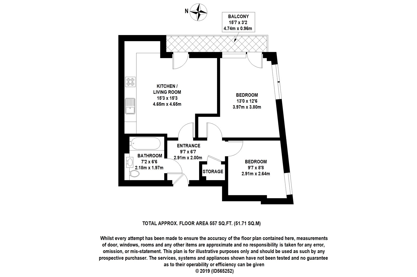 402, Westwood House, Canary Wharf floorplan