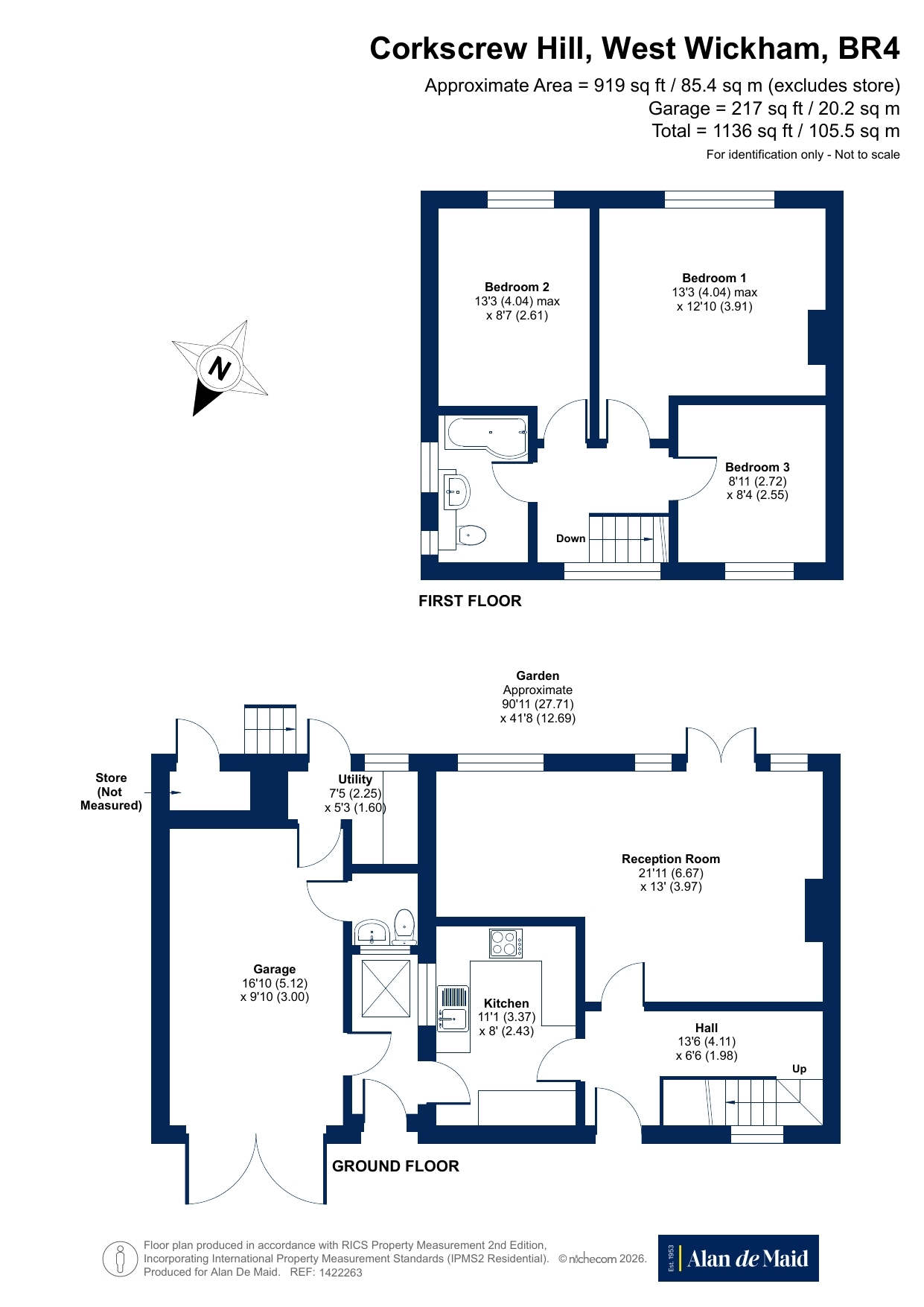 41, Corkscrew Hill, West Wickham floorplan