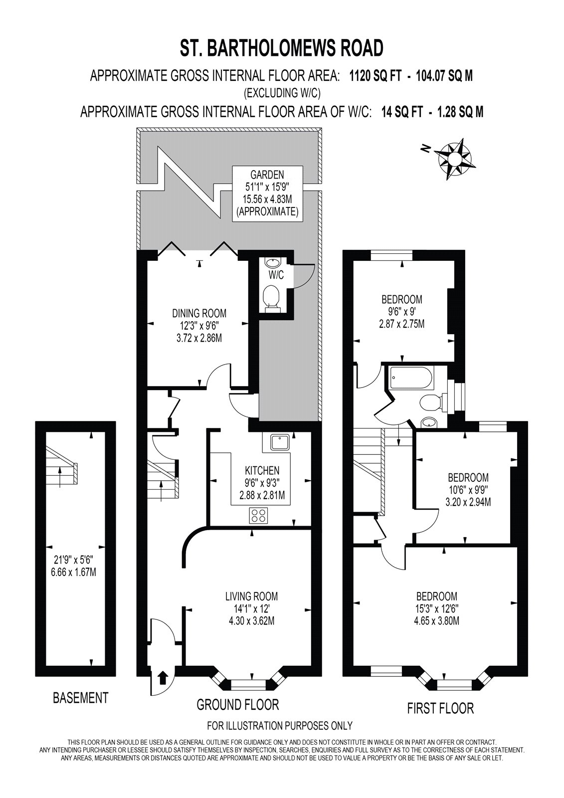 4, St. Bartholomew's Road, London floorplan