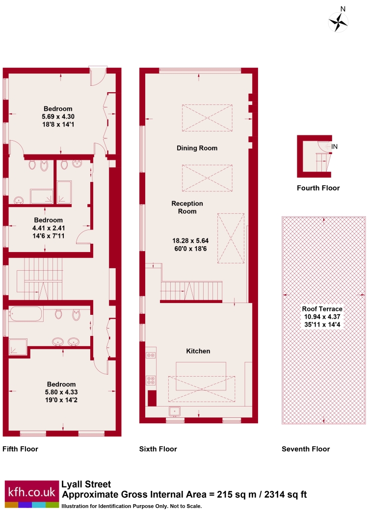 3 Bedrooms Flat to rent in Lyall Street, London SW1X