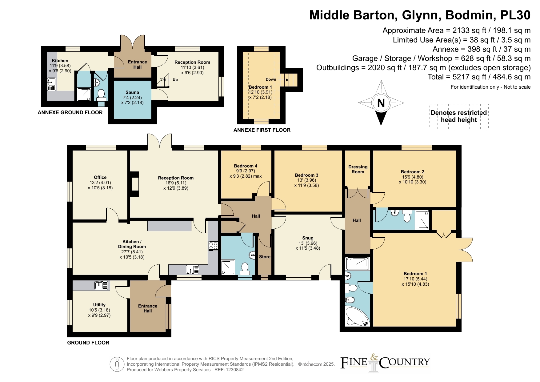 Middle Barton Farm,, Glynn, Cornwall floorplan