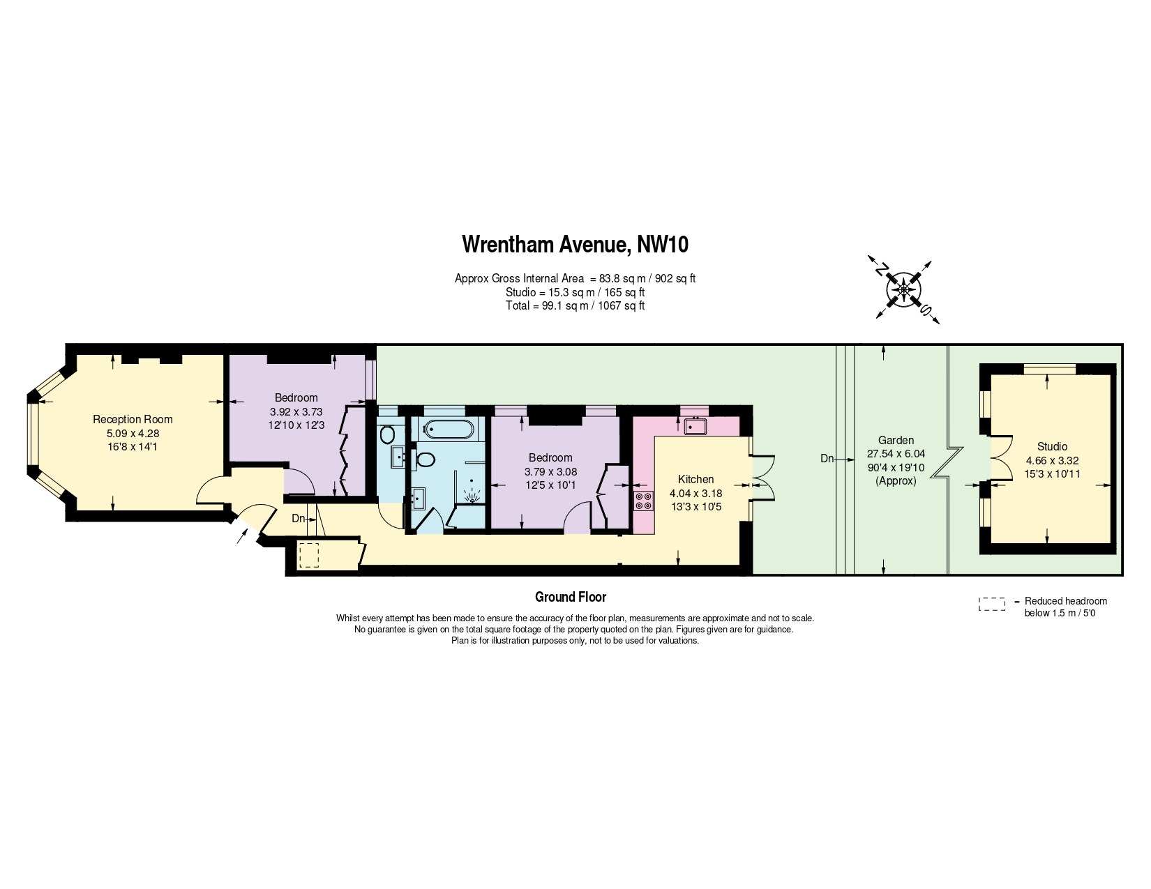 54A Wrentham Avenue, London, Greater London floorplan