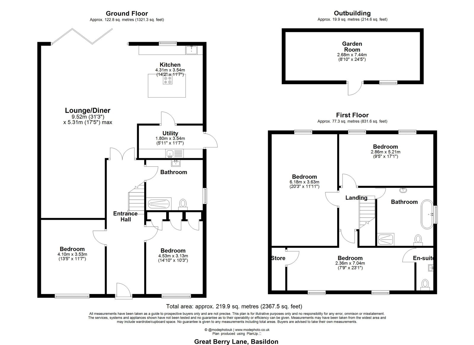 162, Great Berry Lane, Basildon floorplan