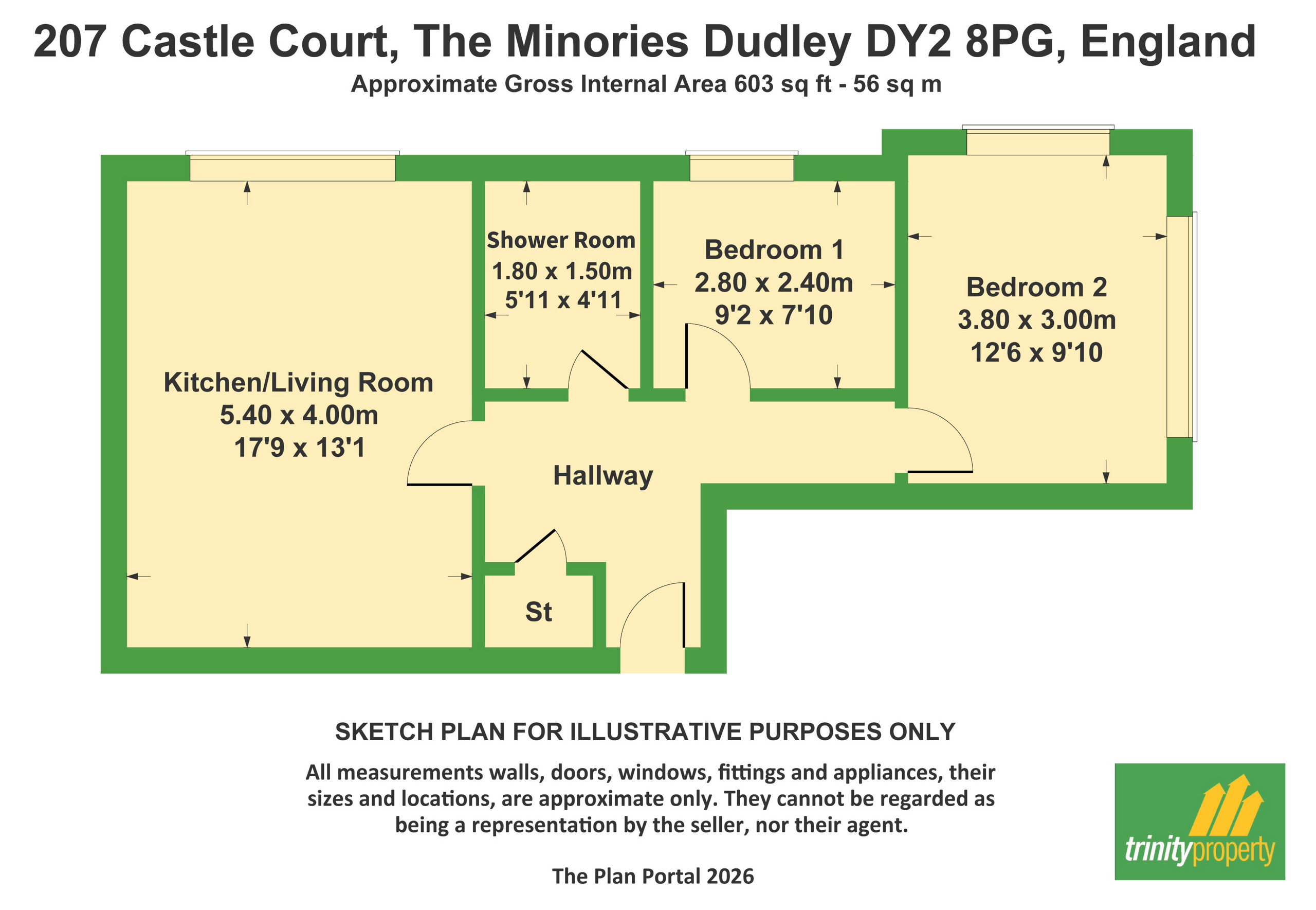 207 Castle Court, Dudley floorplan