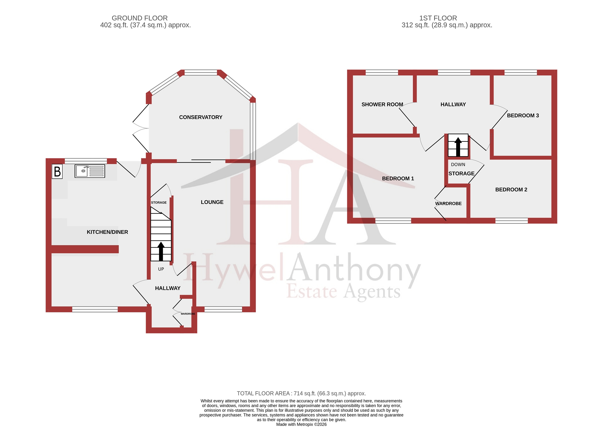 108, Manor Chase, Pontypridd floorplan