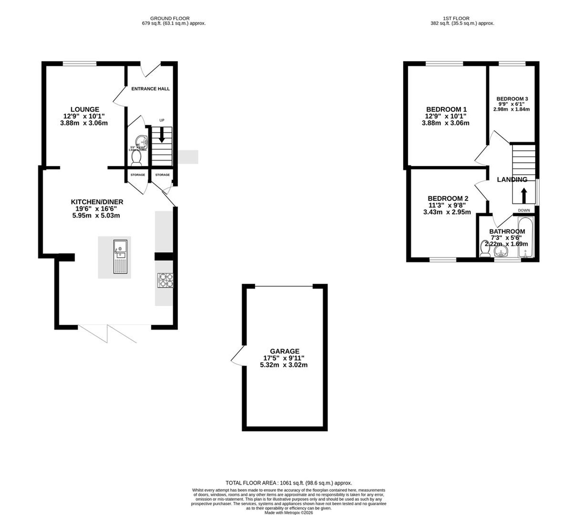 26, Brooke Drive, Chesterfield floorplan