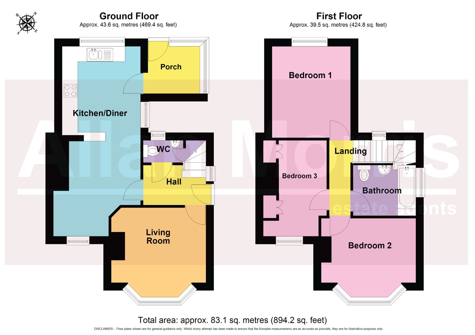 3, Old Malvern Road, Worcester floorplan