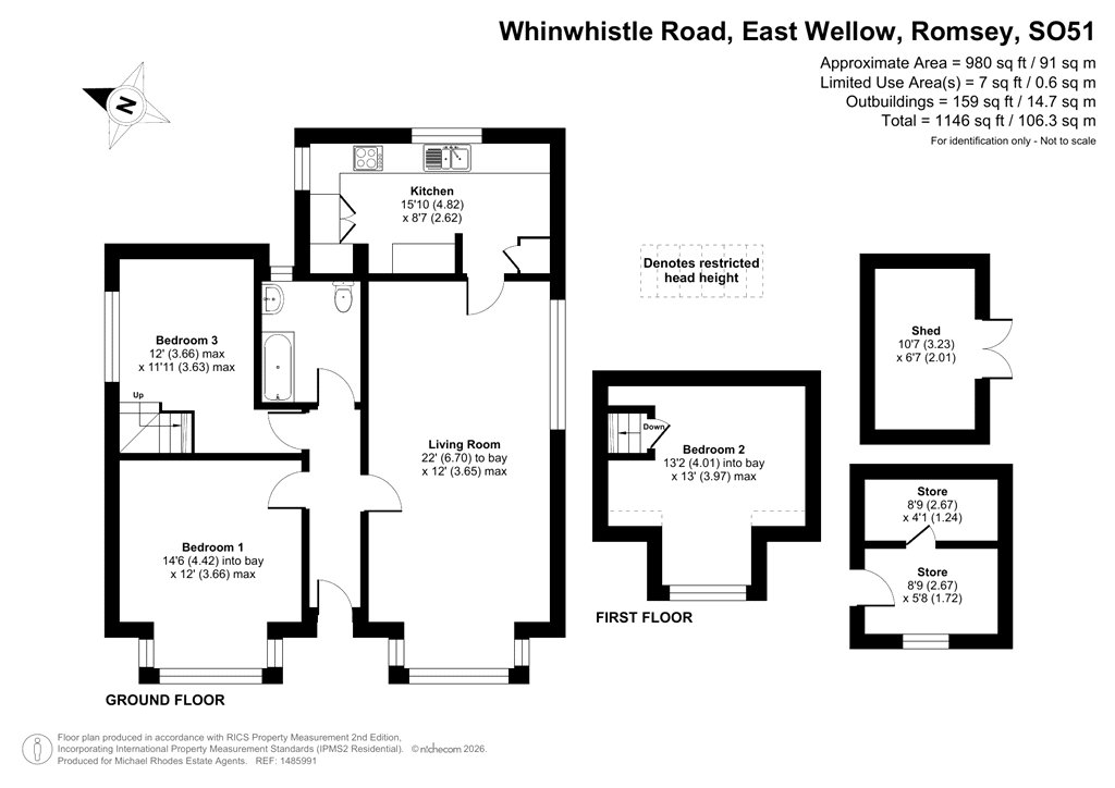 Appledore, The Drive,, Whinwhistle Road, Romsey floorplan