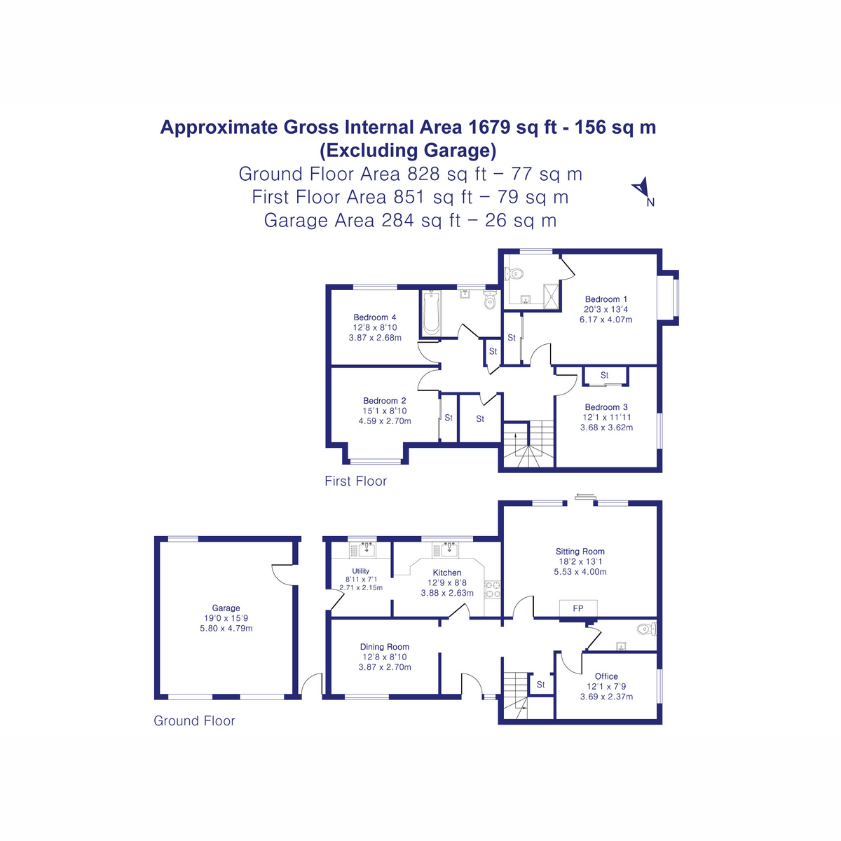 2, Ludgershall Road, Piddington floorplan