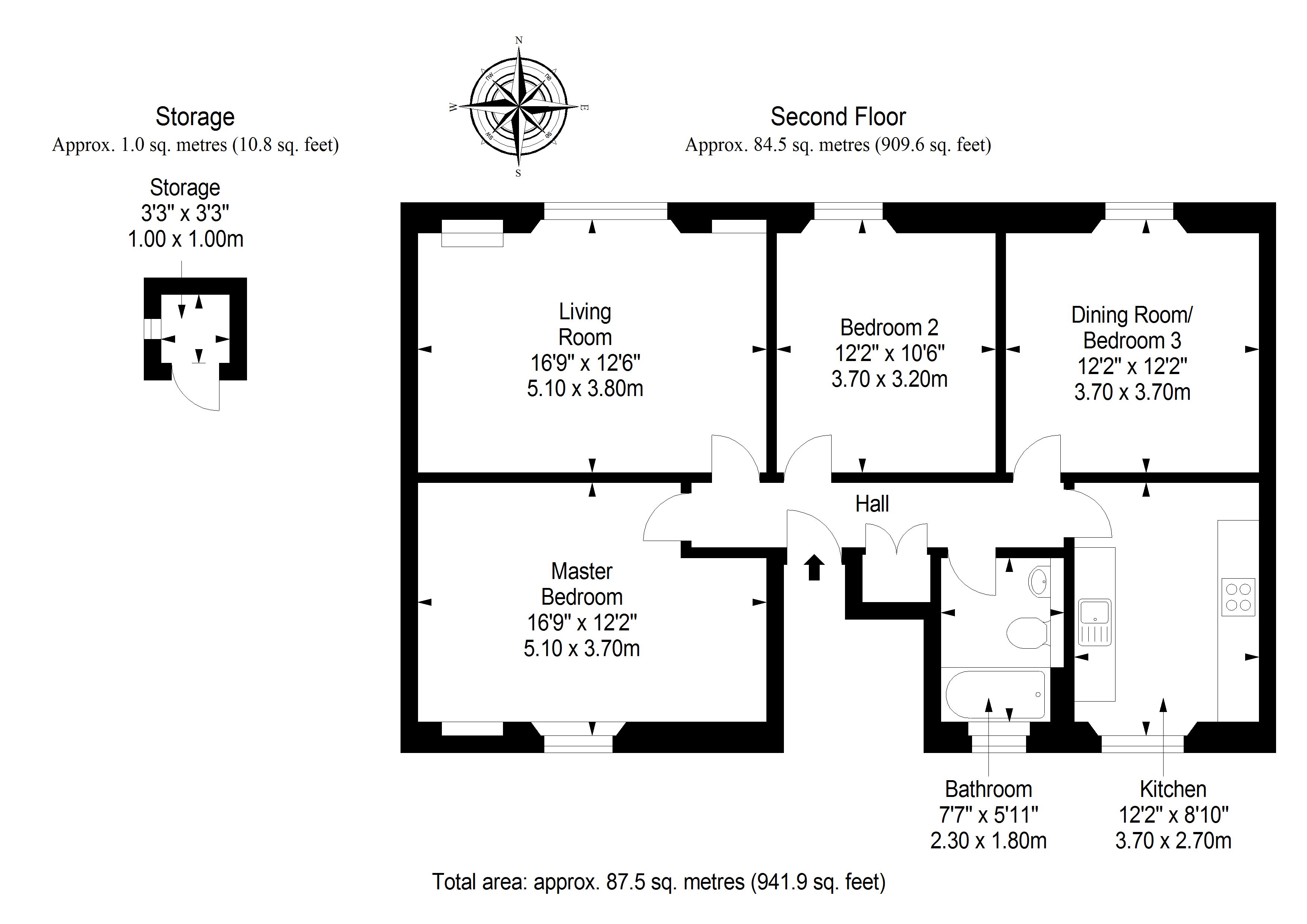 3 Bedrooms Flat for sale in 8A/2 High Street, Dunbar EH42