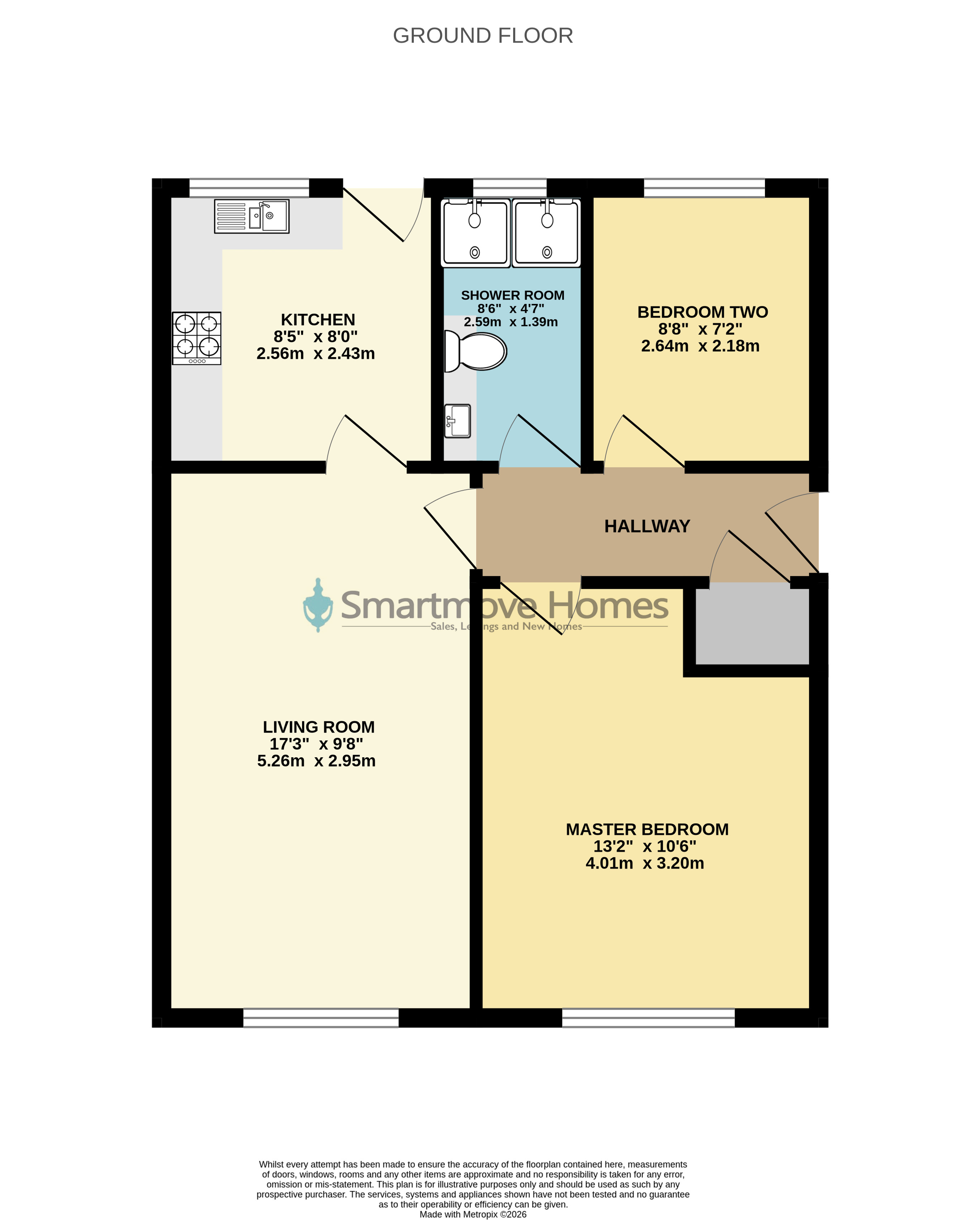 50, Westmorland Way, Nottingham floorplan
