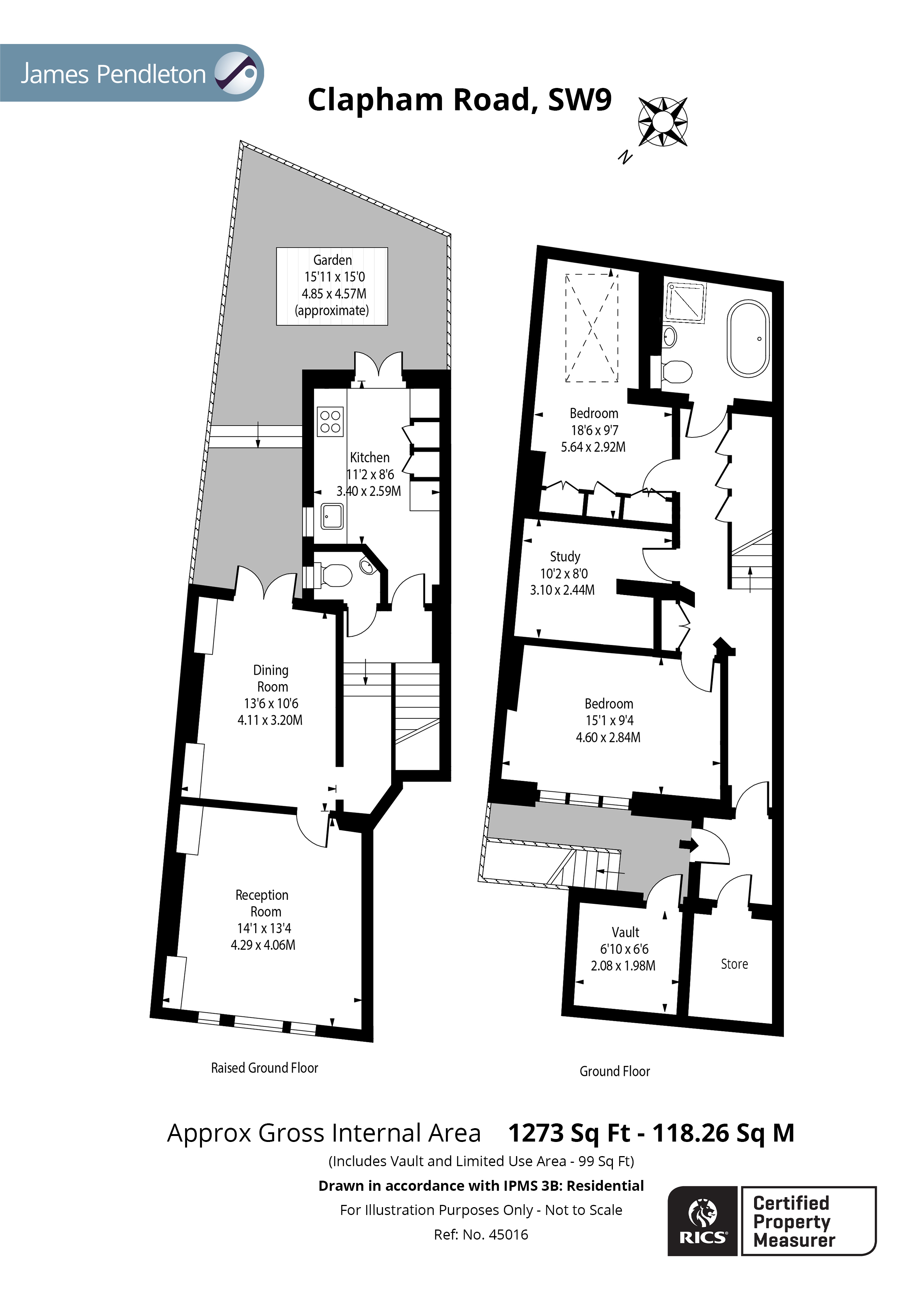 Clapham Road, Clapham, London SW9, 2 bedroom flat for sale 61755950