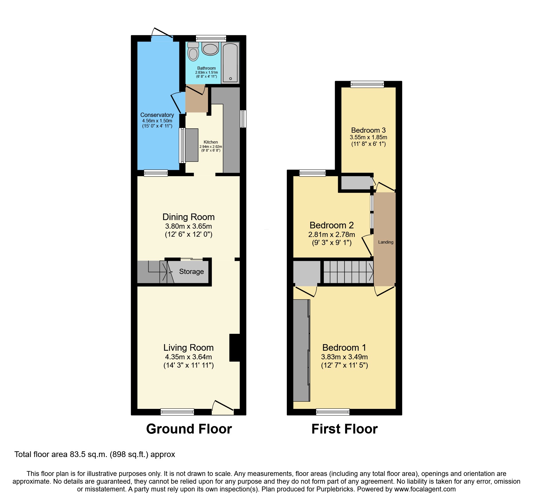 3, Alma Place, Thornton Heath floorplan