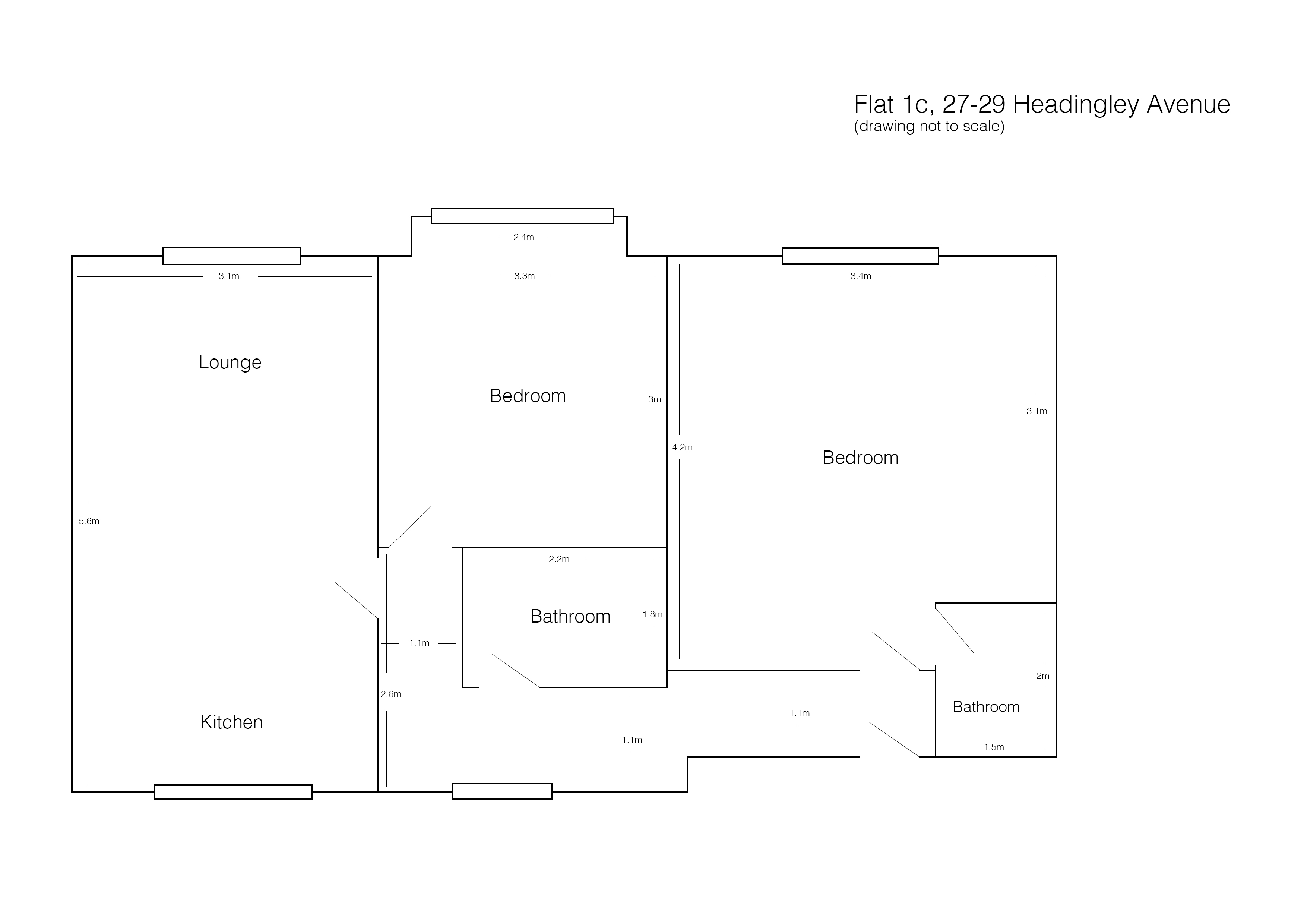 2 Bedrooms Flat to rent in Headingley Avenue, Leeds LS6