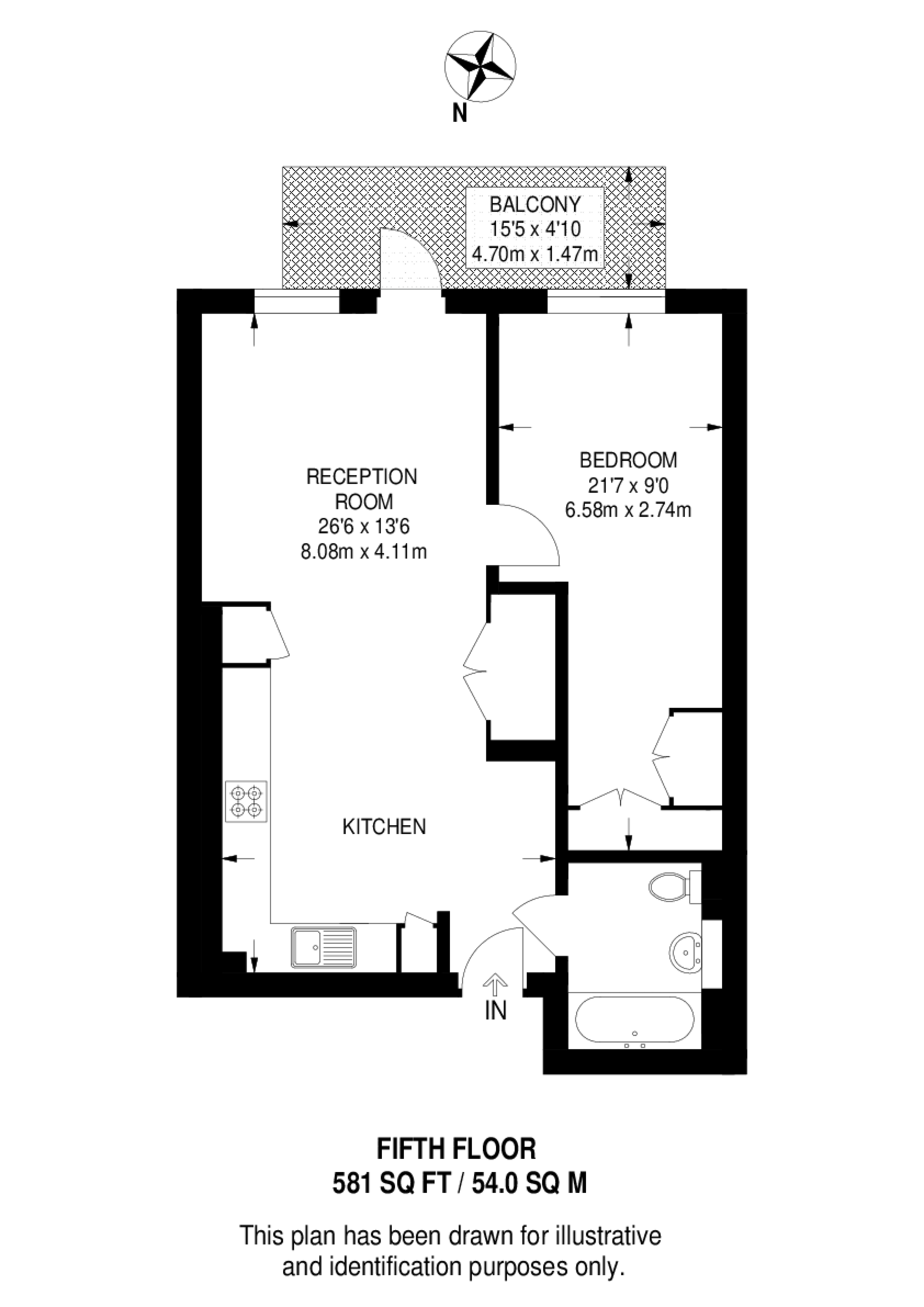 Compton House, Victory Parade, Woolwich floorplan