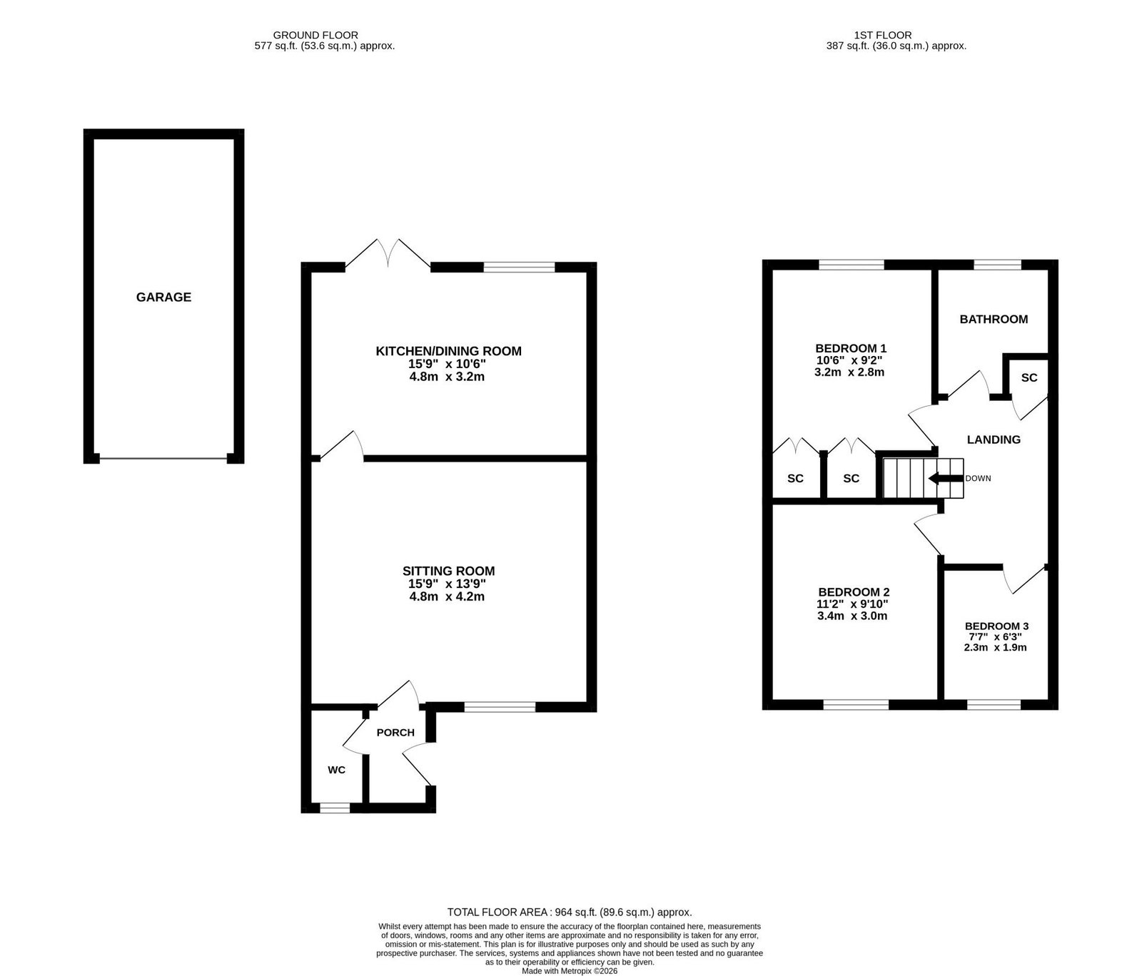 29, Elizabeth Way, Sandy floorplan
