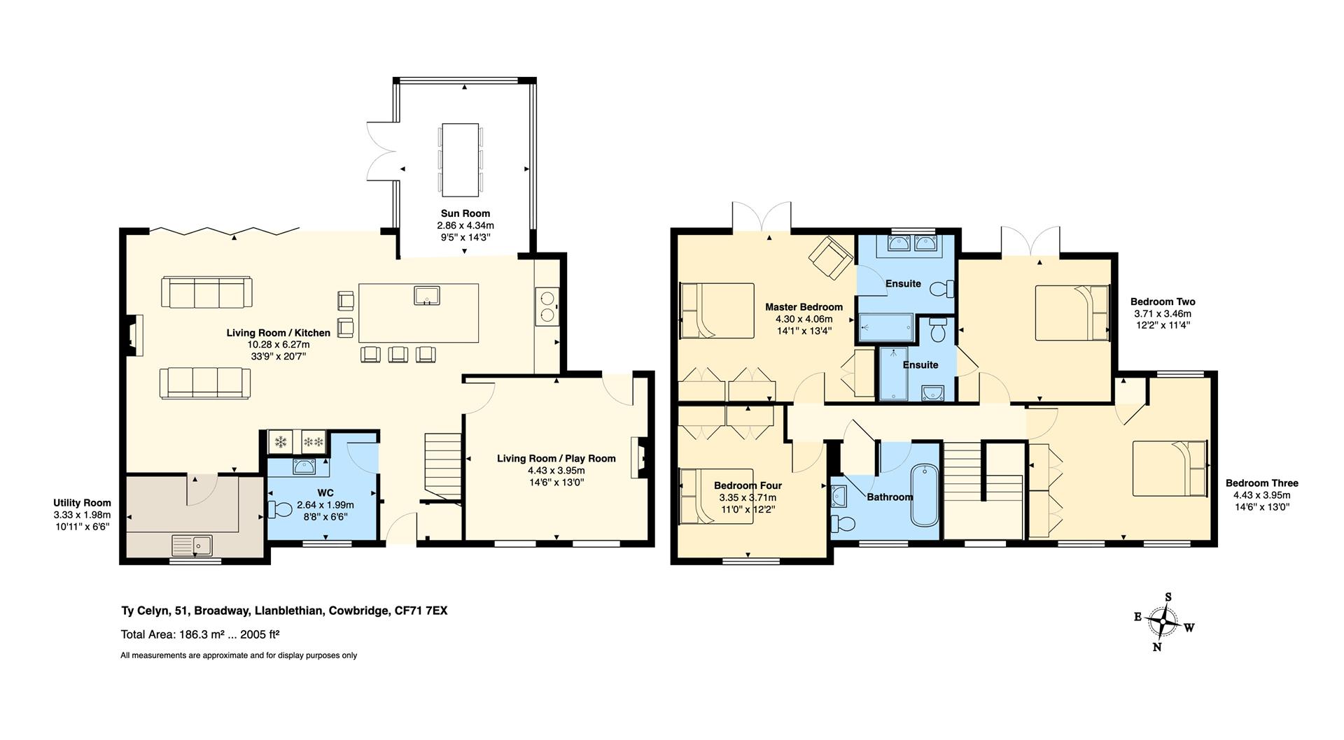 Ty Celyn, 51, Broadway, Cowbridge floorplan