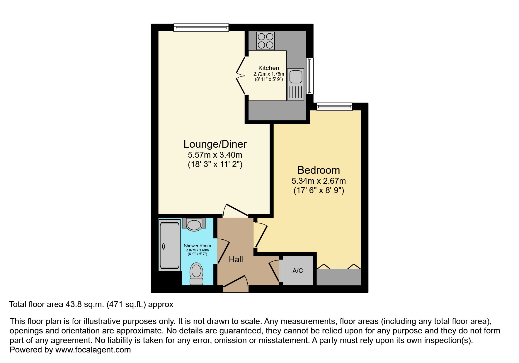 20, Moores Court, Sleaford floorplan