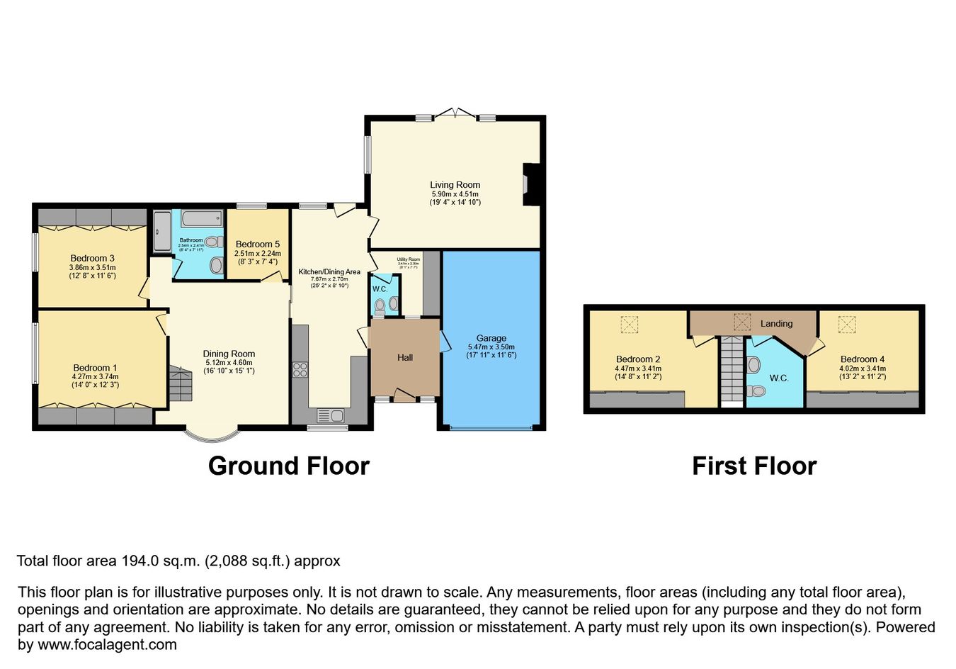 Spen Fold, Bury floorplan