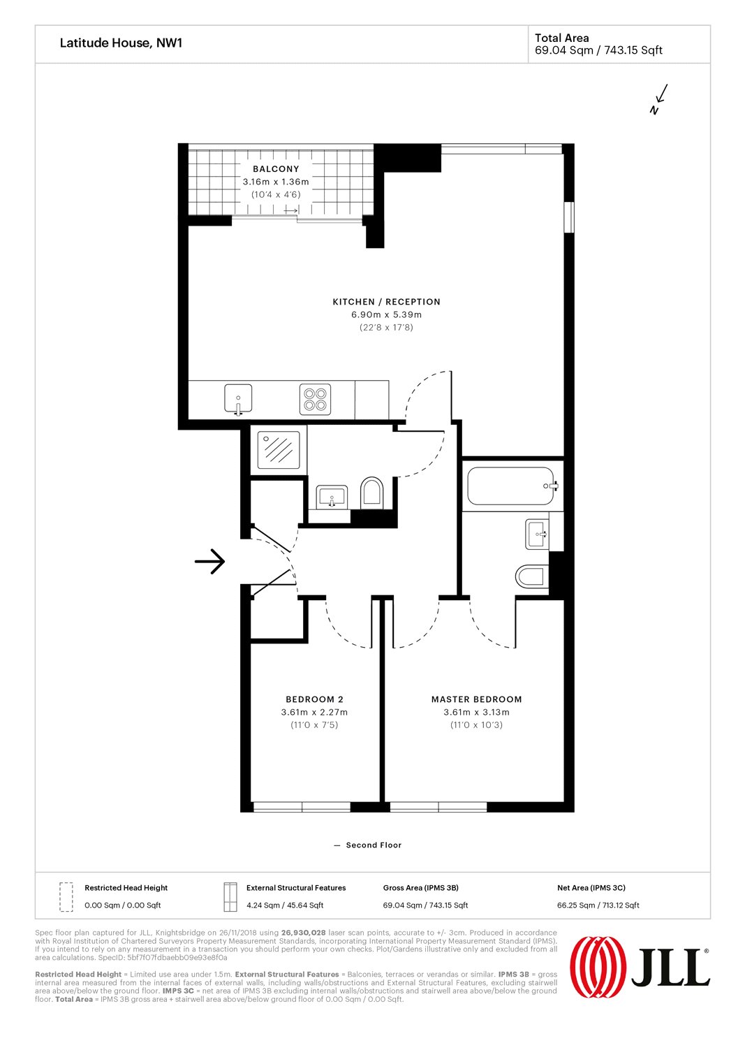 2 Bedrooms Flat to rent in Latitude House, Oval Road, London NW1