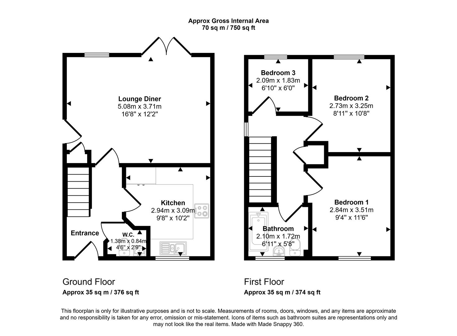 17, Leven Close, Haverfordwest floorplan