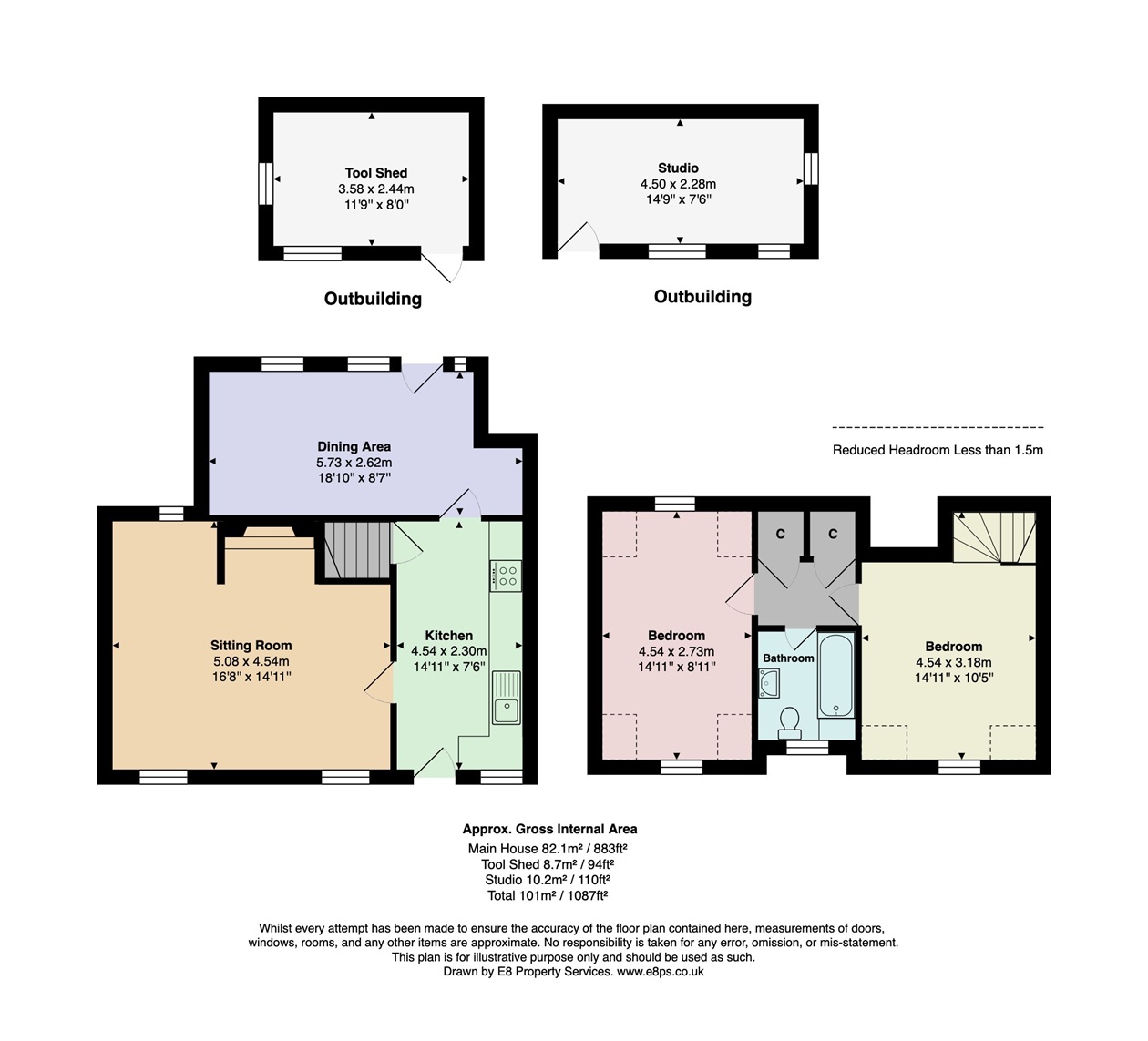 Cushion Cottage, Watery Lane, Clifton Hampden floorplan