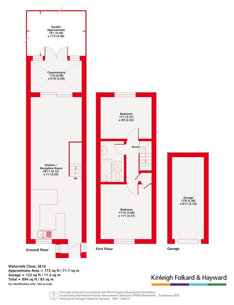 10, Waterside Close, London floorplan