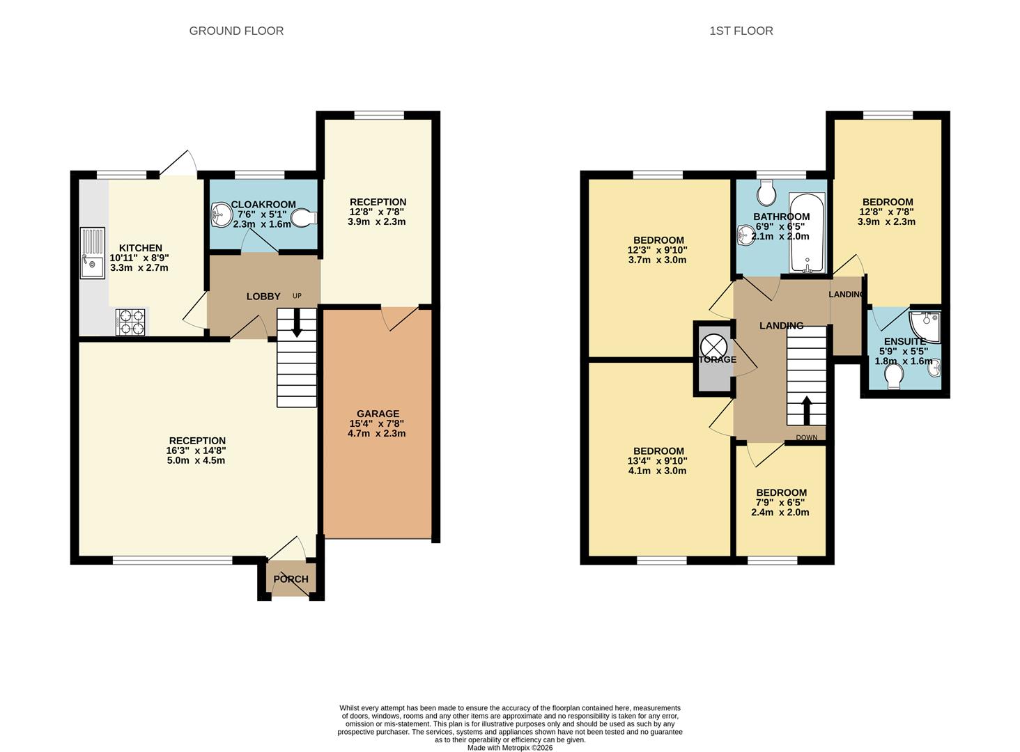 8, Elmslie Close, Woodford Green floorplan