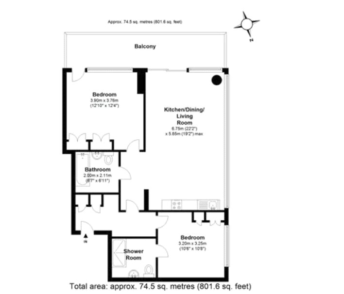 2 Bedrooms Flat for sale in Liner House, 2 Royal Wharf Walk E16