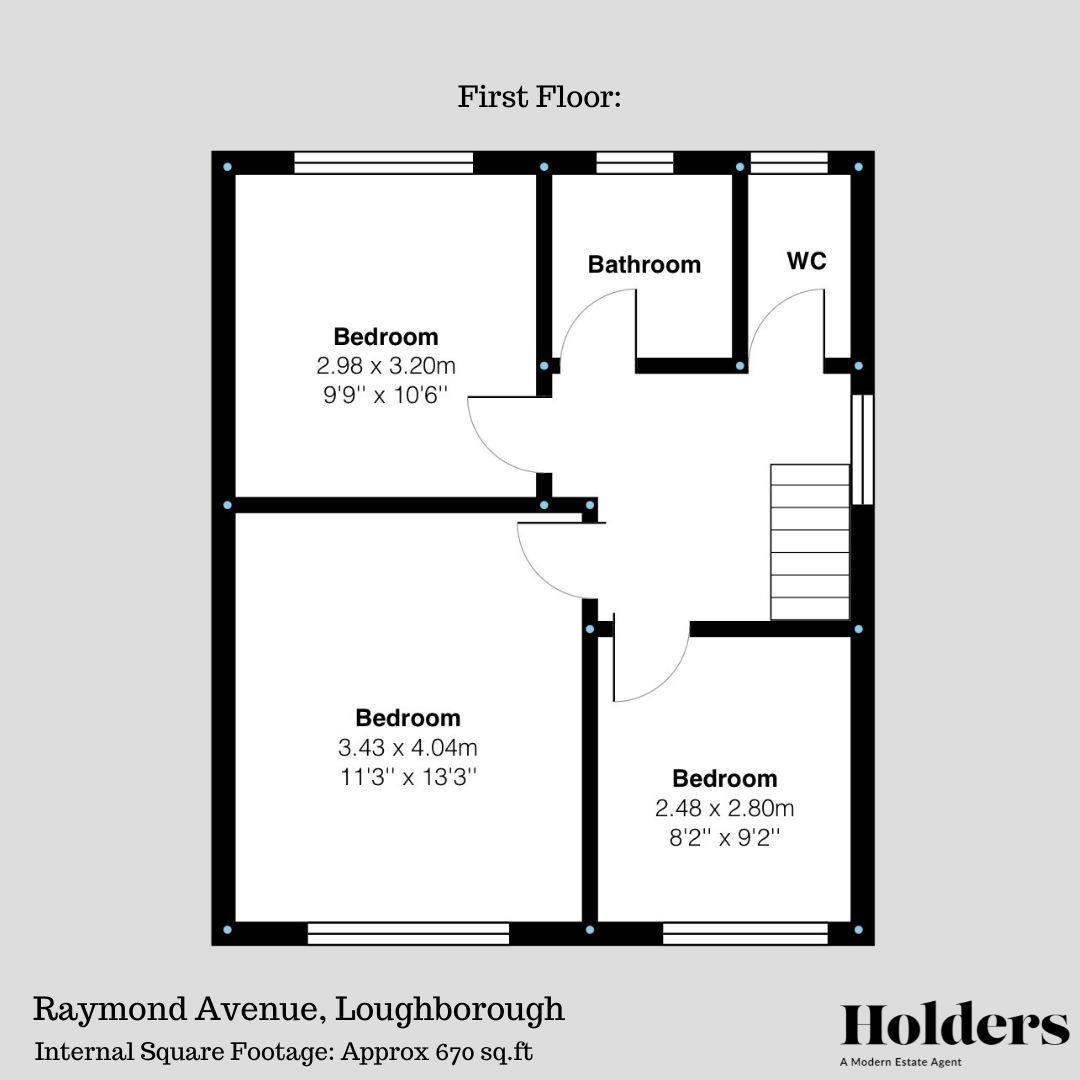 5, Raymond Avenue, Loughborough floorplan