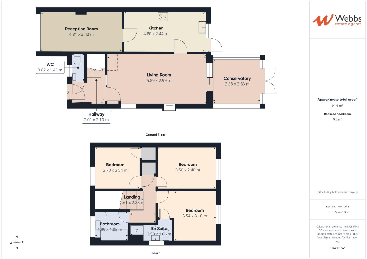 18, Linley Close, Walsall floorplan