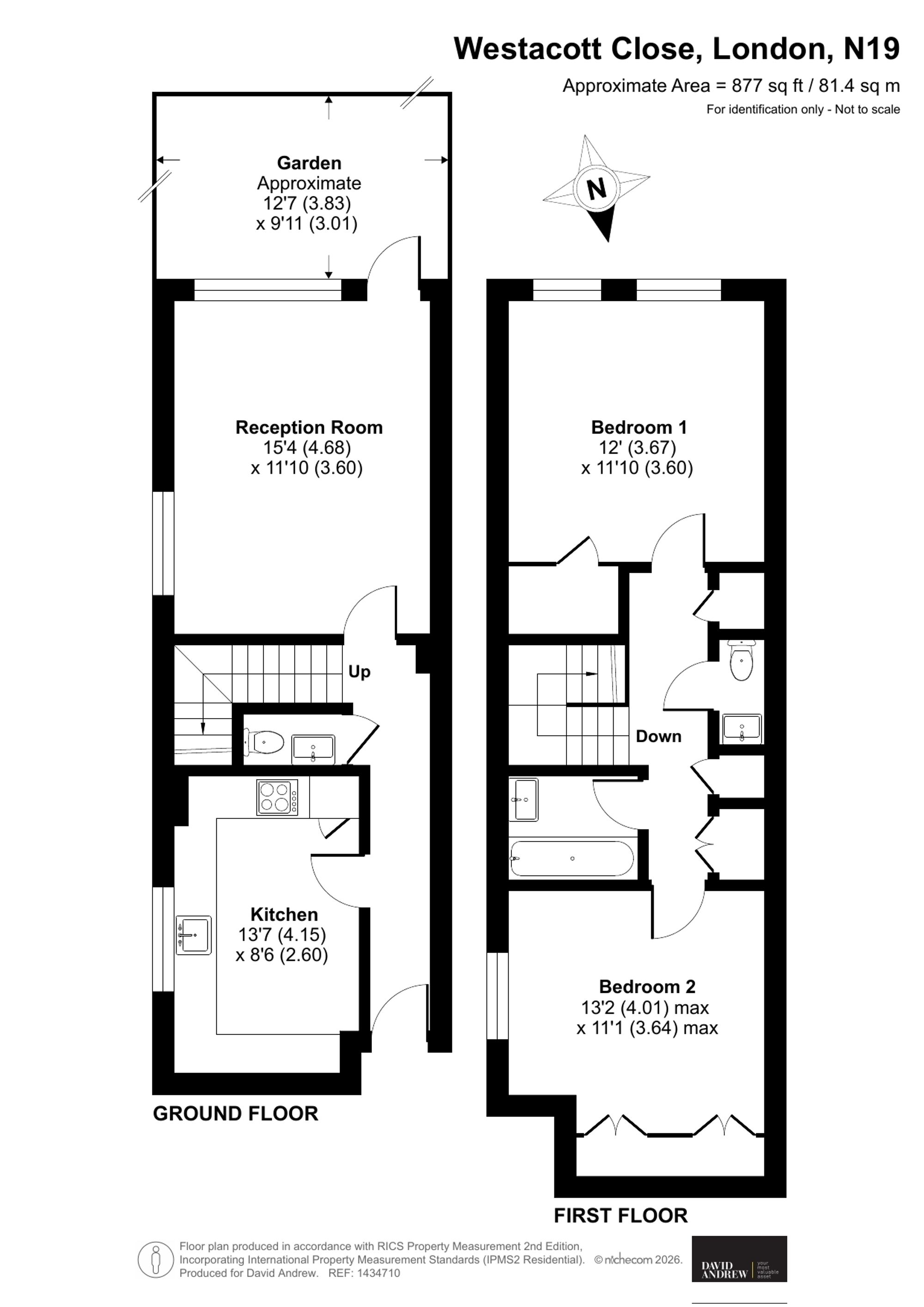 73 Westacott Close, London floorplan