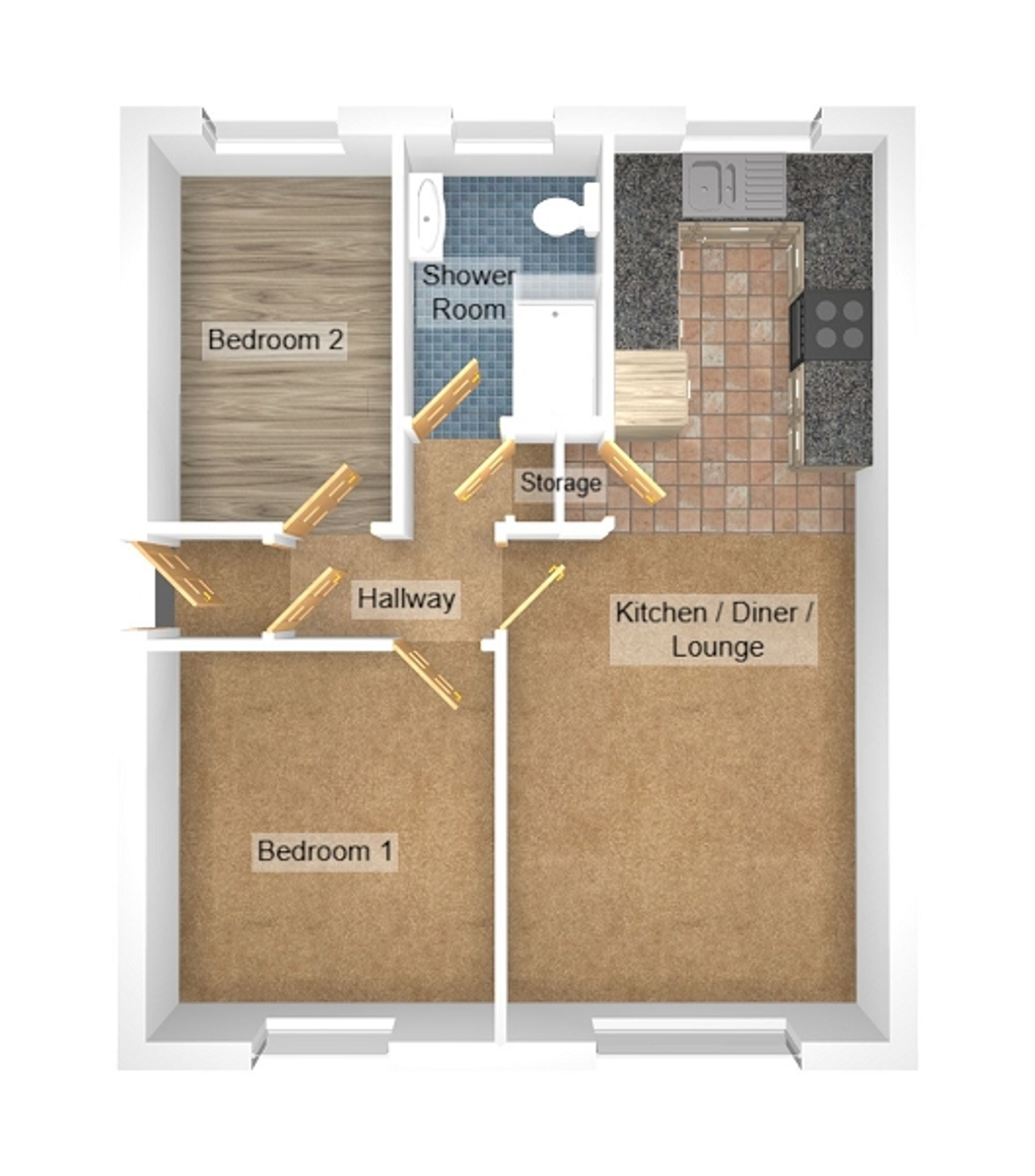 3 The Flats Haywain Court, Bridgend, Bridgend floorplan