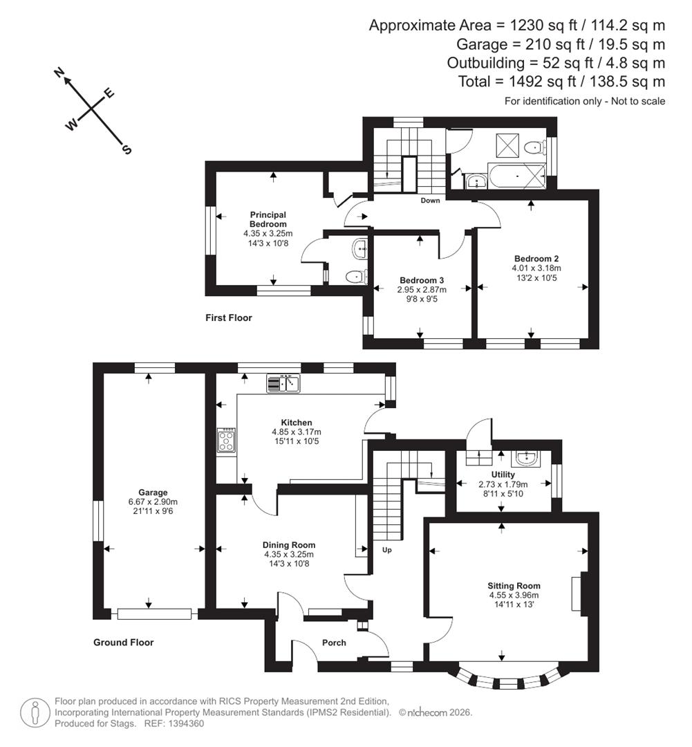 Hillside Cottage, Tiverton floorplan