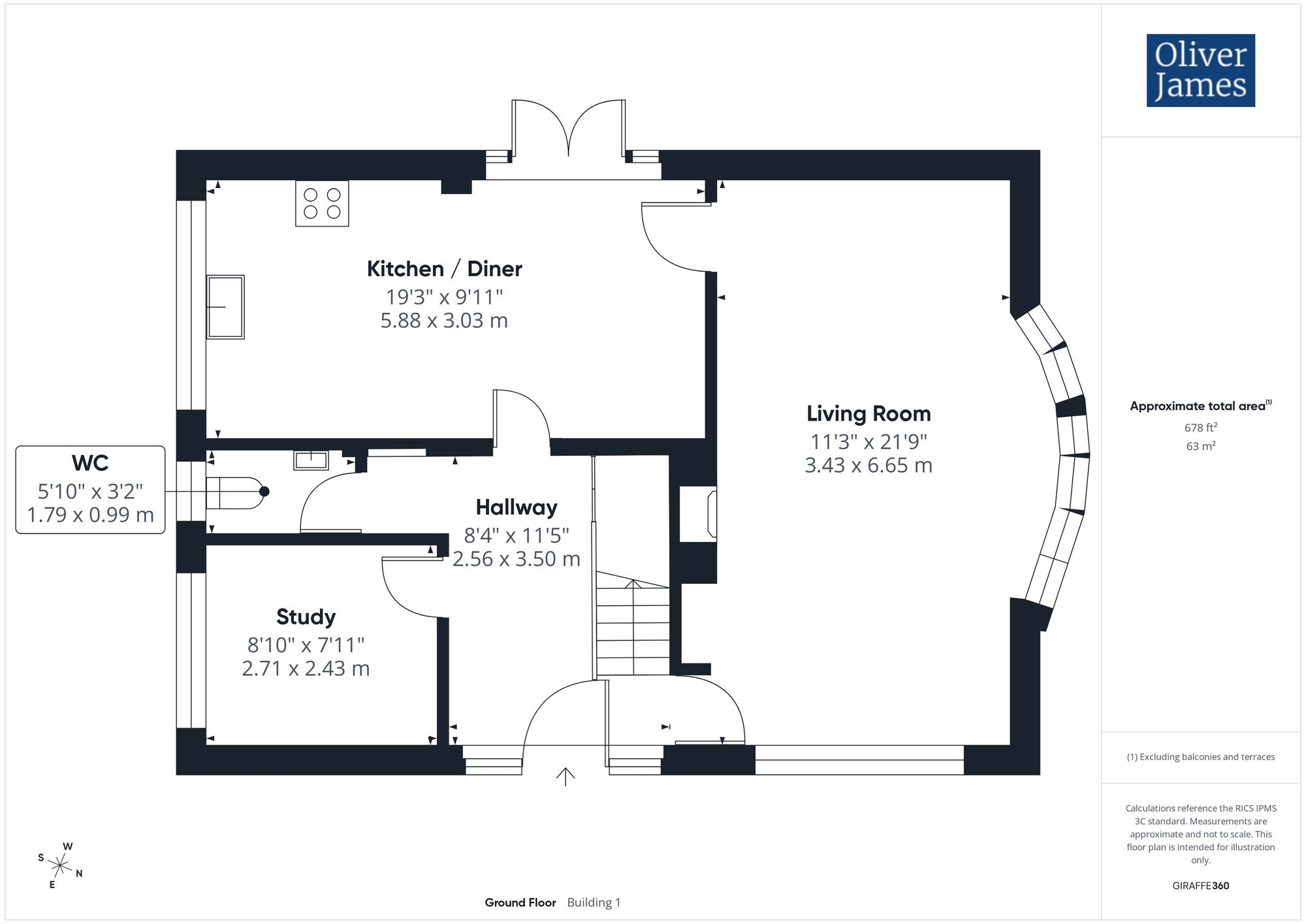 4, Dells Close, Great Gidding, Cambridgeshire. floorplan