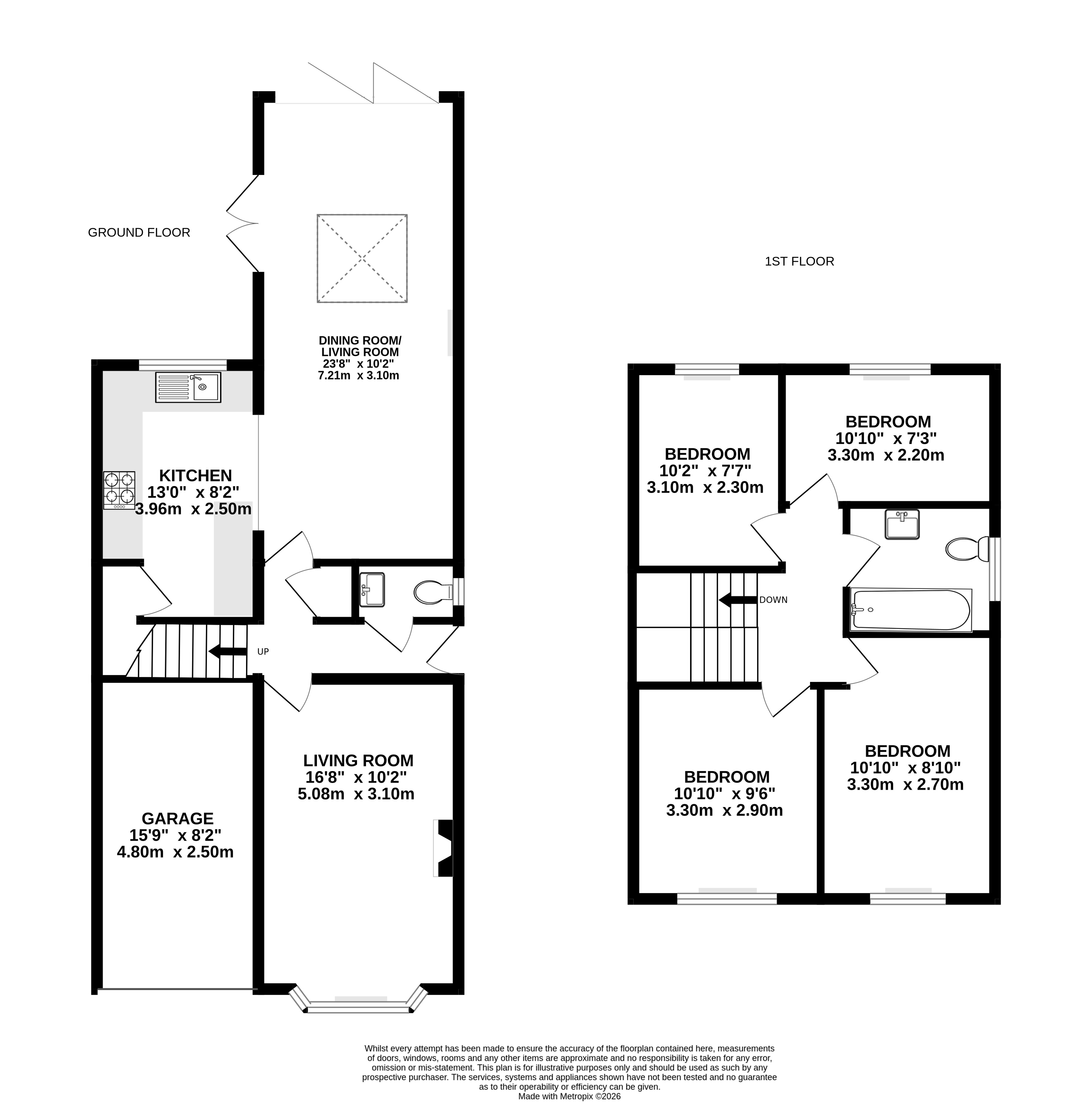 18, Oaklea, Ash Vale floorplan