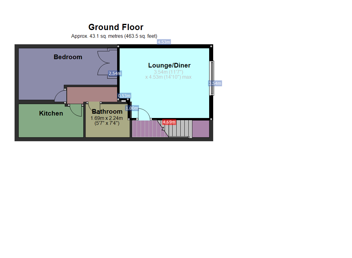 1 Bedrooms Terraced house to rent in Longley Close, Preston PR2