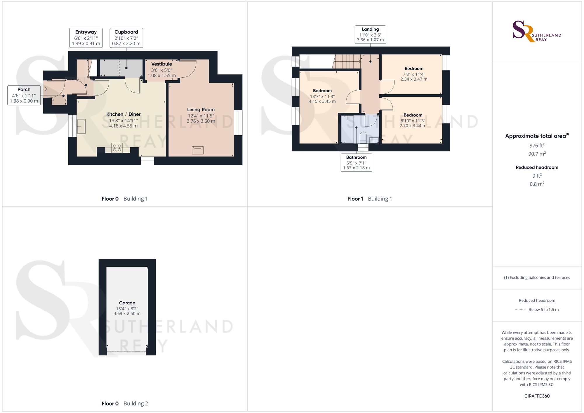 2b Lower Lane, High Peak floorplan