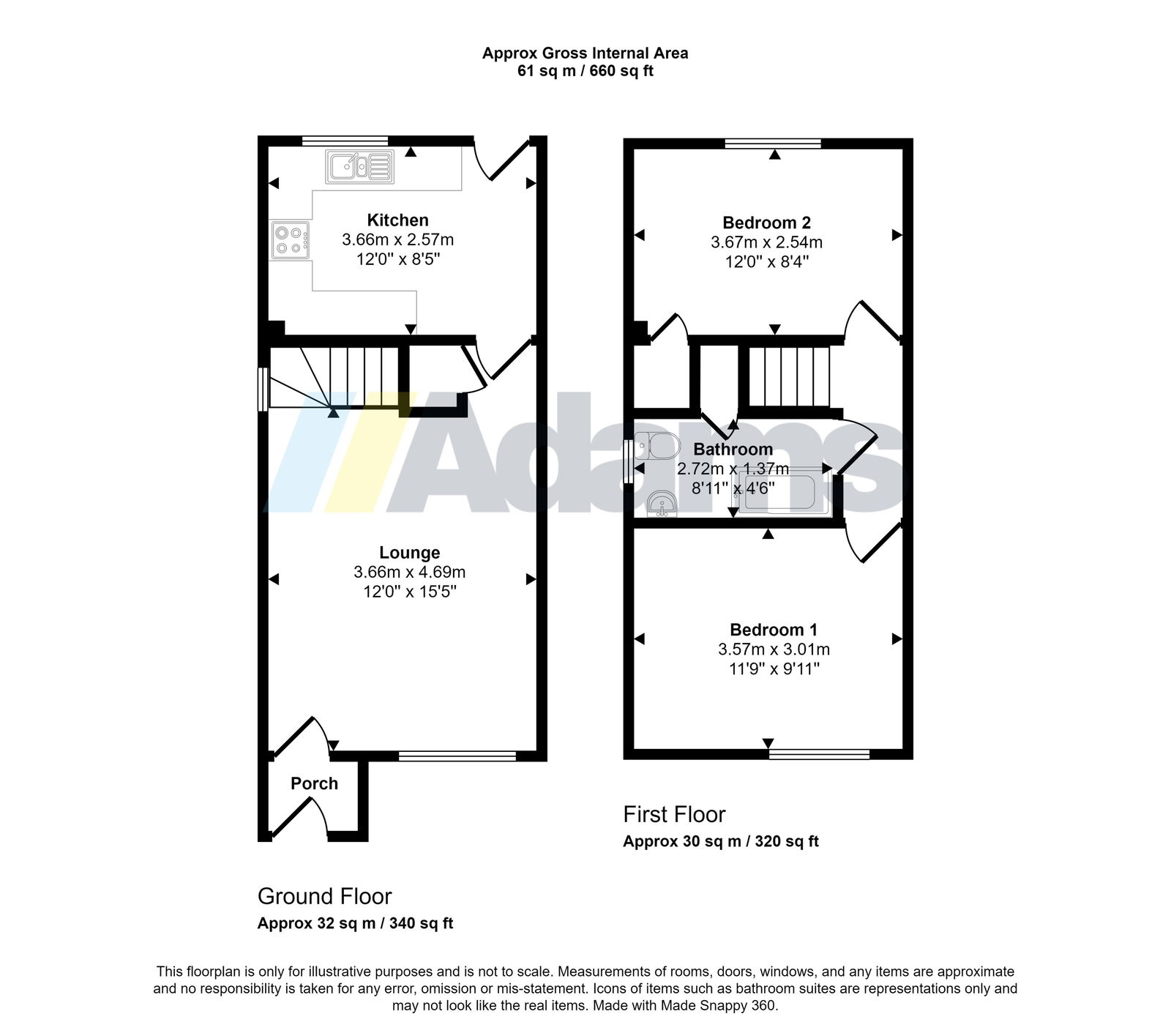 14, Aldersey Close, Runcorn floorplan