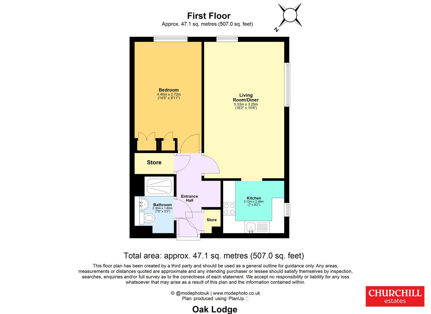 Flat 17, Oak Lodge, 56 Cambridge Road, London floorplan