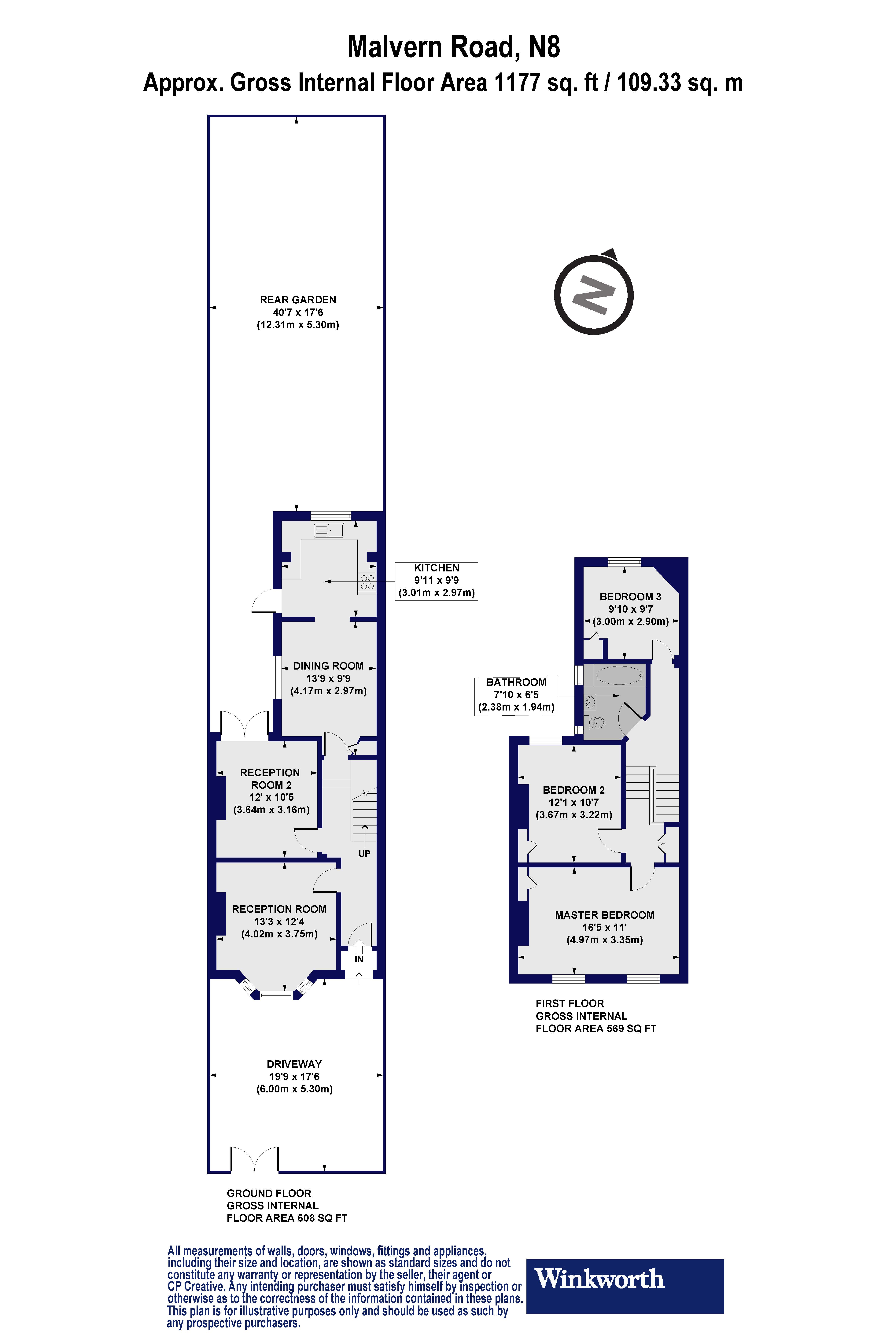 48, Malvern Road, London floorplan