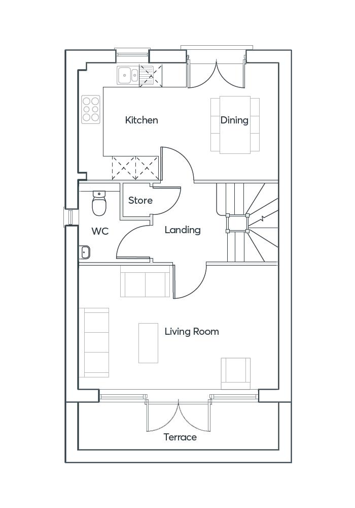 5093, Acacia Lane, Hollyhock Way, Burton-On-Trent floorplan