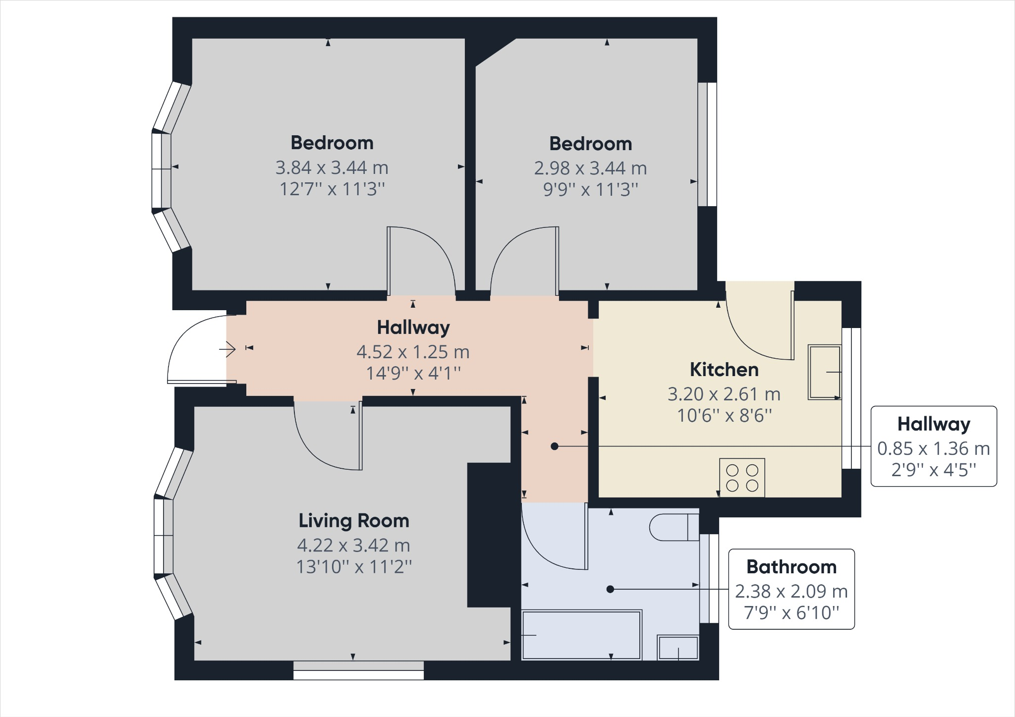 Northcliffe Road, Offerton, Stockport SK2, 2 bedroom detached bungalow