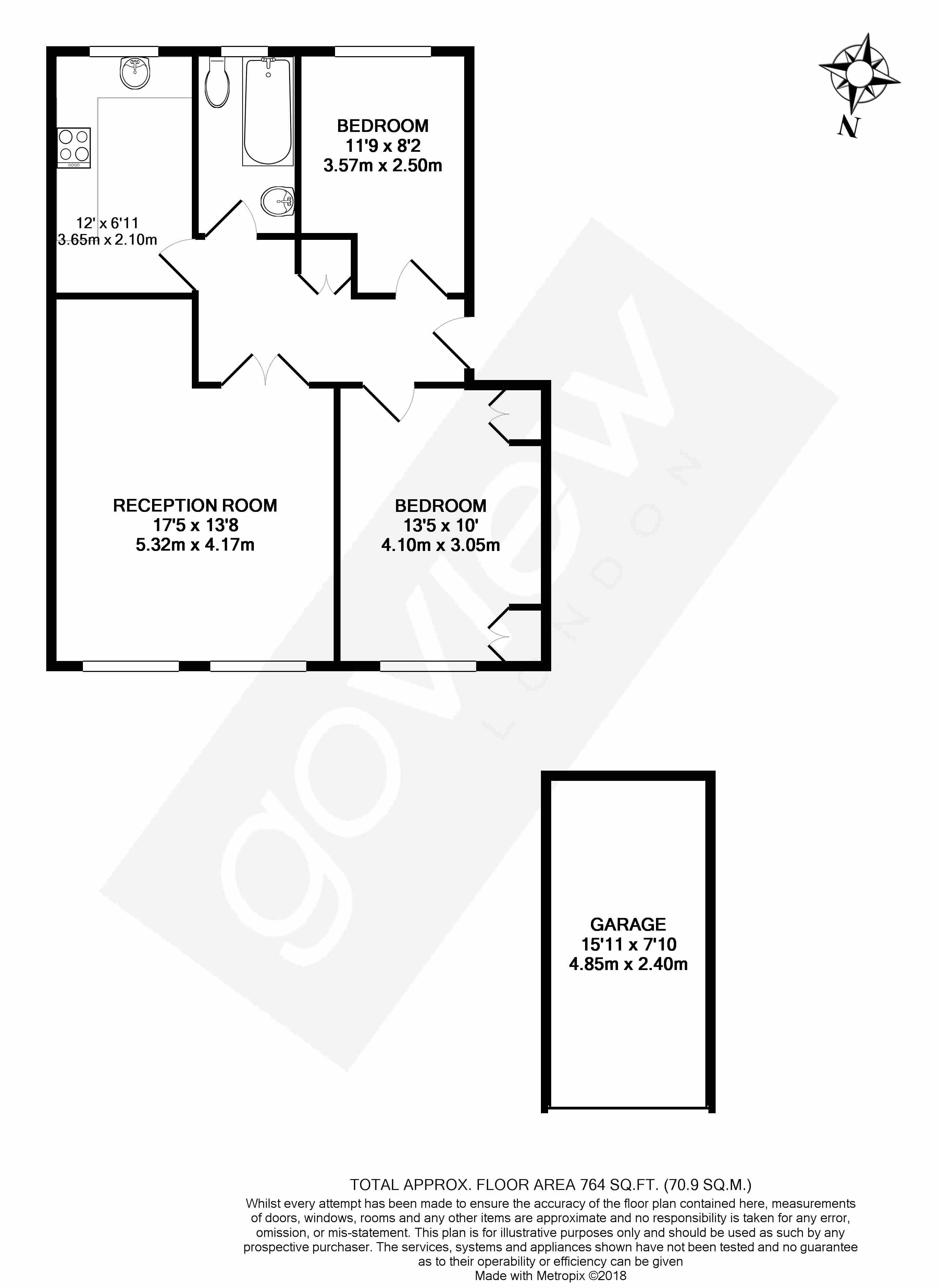 2 Bedrooms Flat for sale in Oak Tree Close, Carlton Rd W5